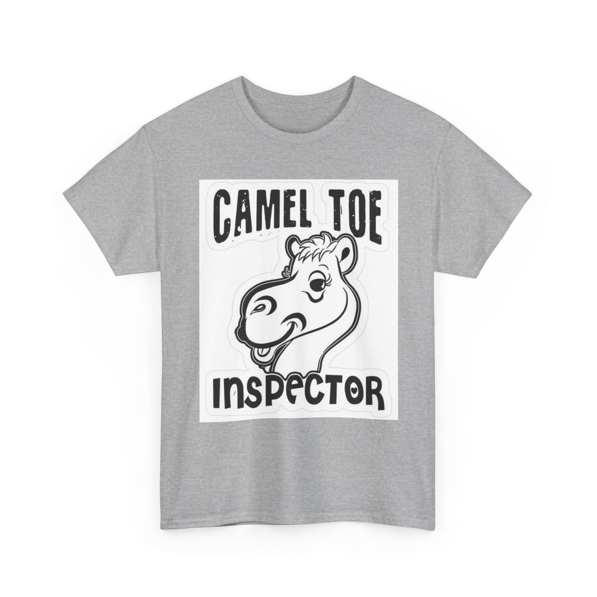 Funny Camel Toe Inspector Tee, Humorous T-Shirt for Parties, Gifts for Friends, Casual Wear, Novelty Gift Idea