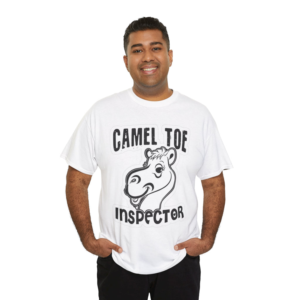 Funny Camel Toe Inspector Tee, Humorous T-Shirt for Parties, Gifts for Friends, Casual Wear, Novelty Gift Idea