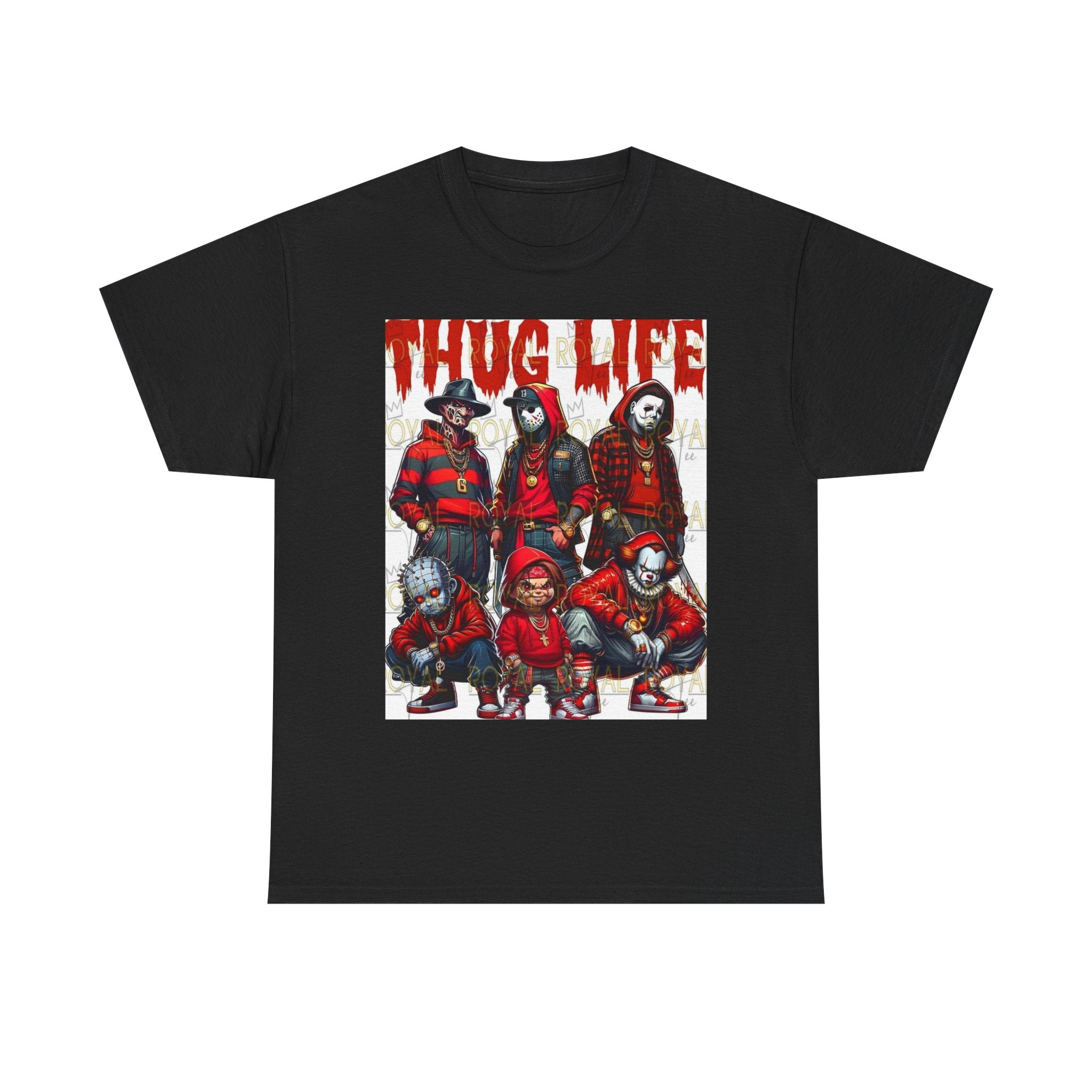 Thug Life Unisex Heavy Cotton Tee, Graphic Tee, Streetwear Style, Casual Wear, Gift for Friends, Trendy Apparel