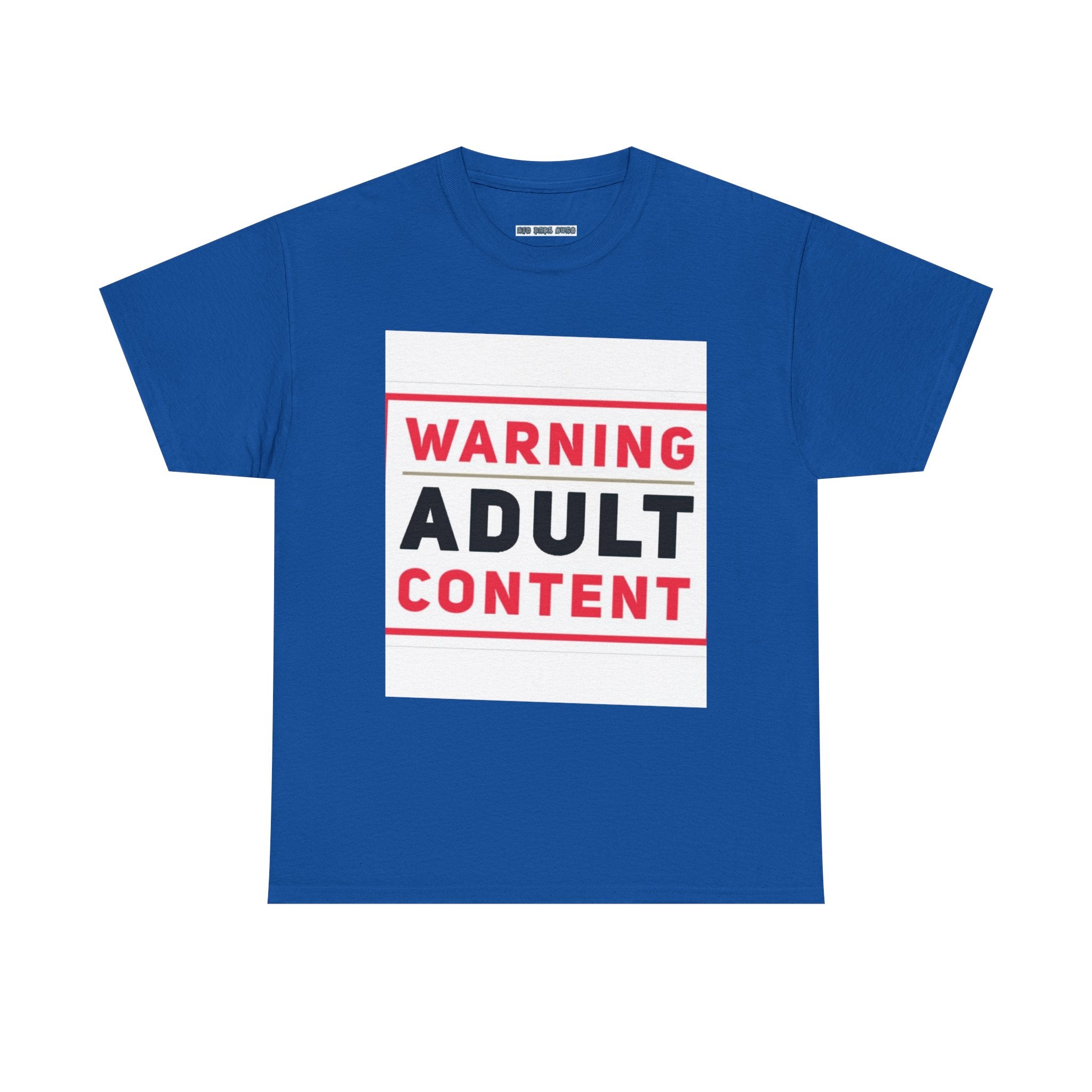 Warning Adult Content Unisex Heavy Cotton Tee | Funny Graphic T-Shirt, Casual Wear, Gift for Adults, Party Shirt, Humor Apparel
