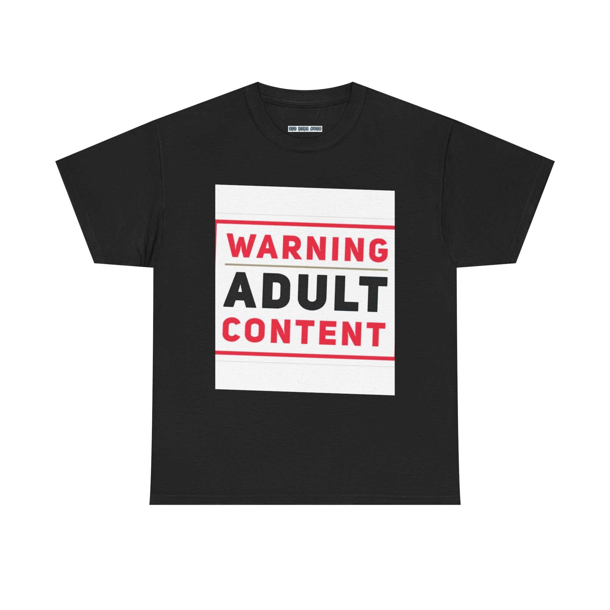 Warning Adult Content Unisex Heavy Cotton Tee | Funny Graphic T-Shirt, Casual Wear, Gift for Adults, Party Shirt, Humor Apparel