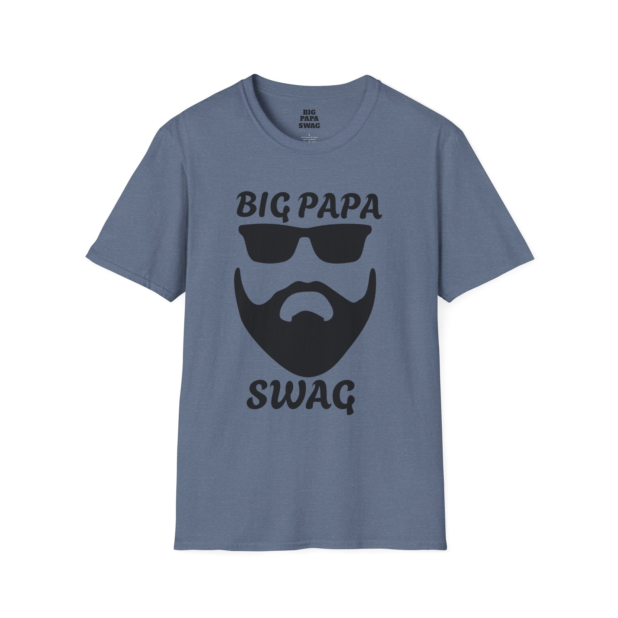 T-Shirt BIG PAPA SWAG - Unisex Softstyle Tee for Fathers Day and Family Celebrations