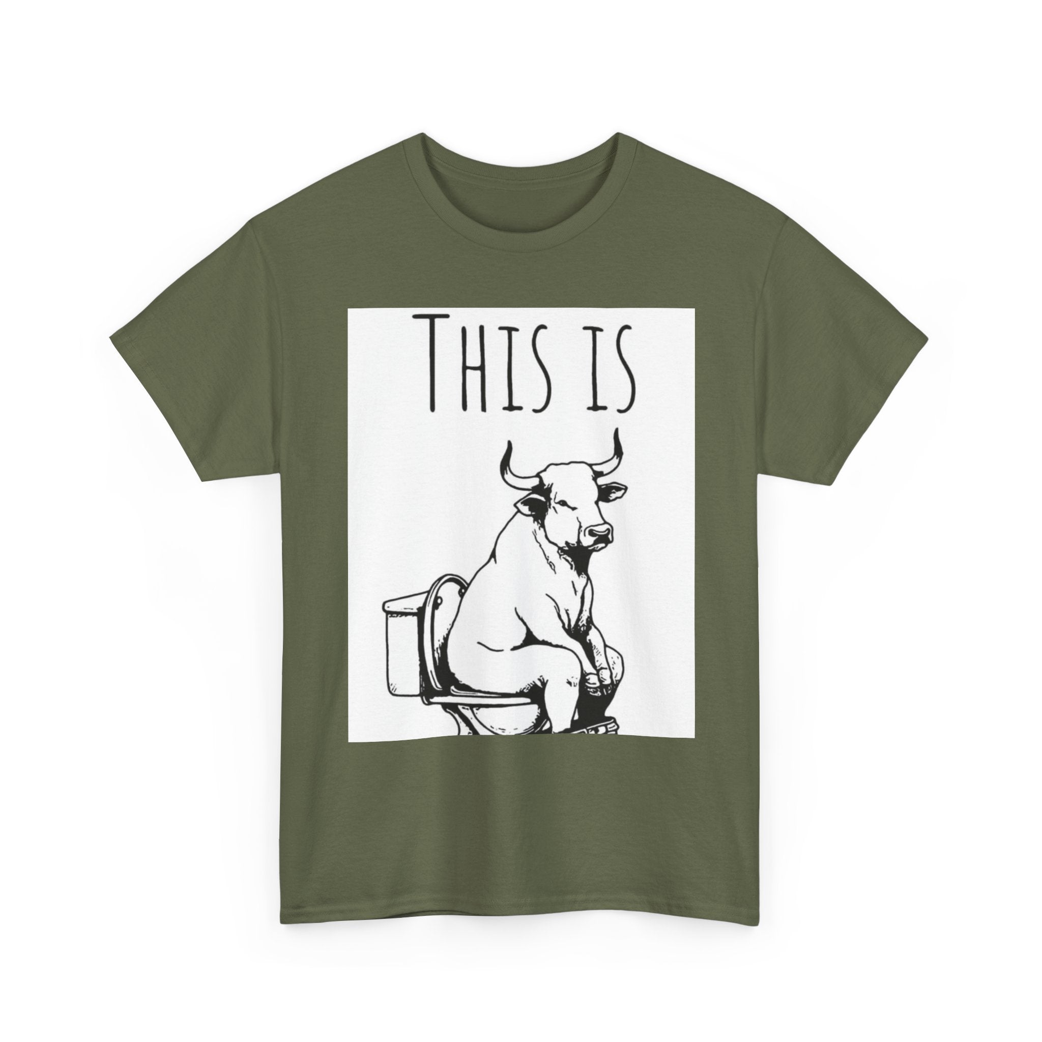 Funny Cow Humor Tee, Unisex Cotton Shirt, Gift for Animal Lovers, Farm Humor Apparel, Casual Tee for All Occasions