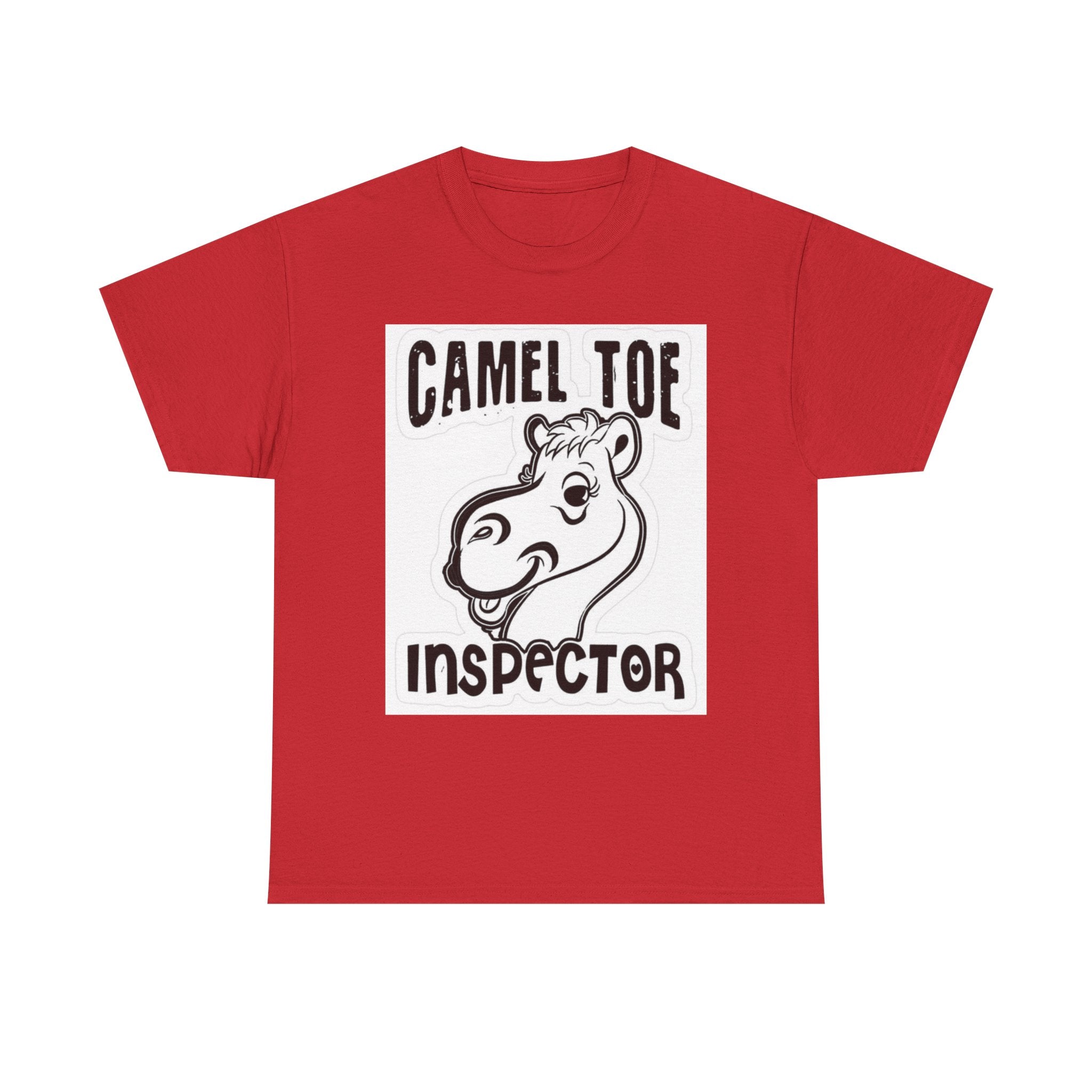 Funny Camel Toe Inspector Tee, Humorous T-Shirt for Parties, Gifts for Friends, Casual Wear, Novelty Gift Idea