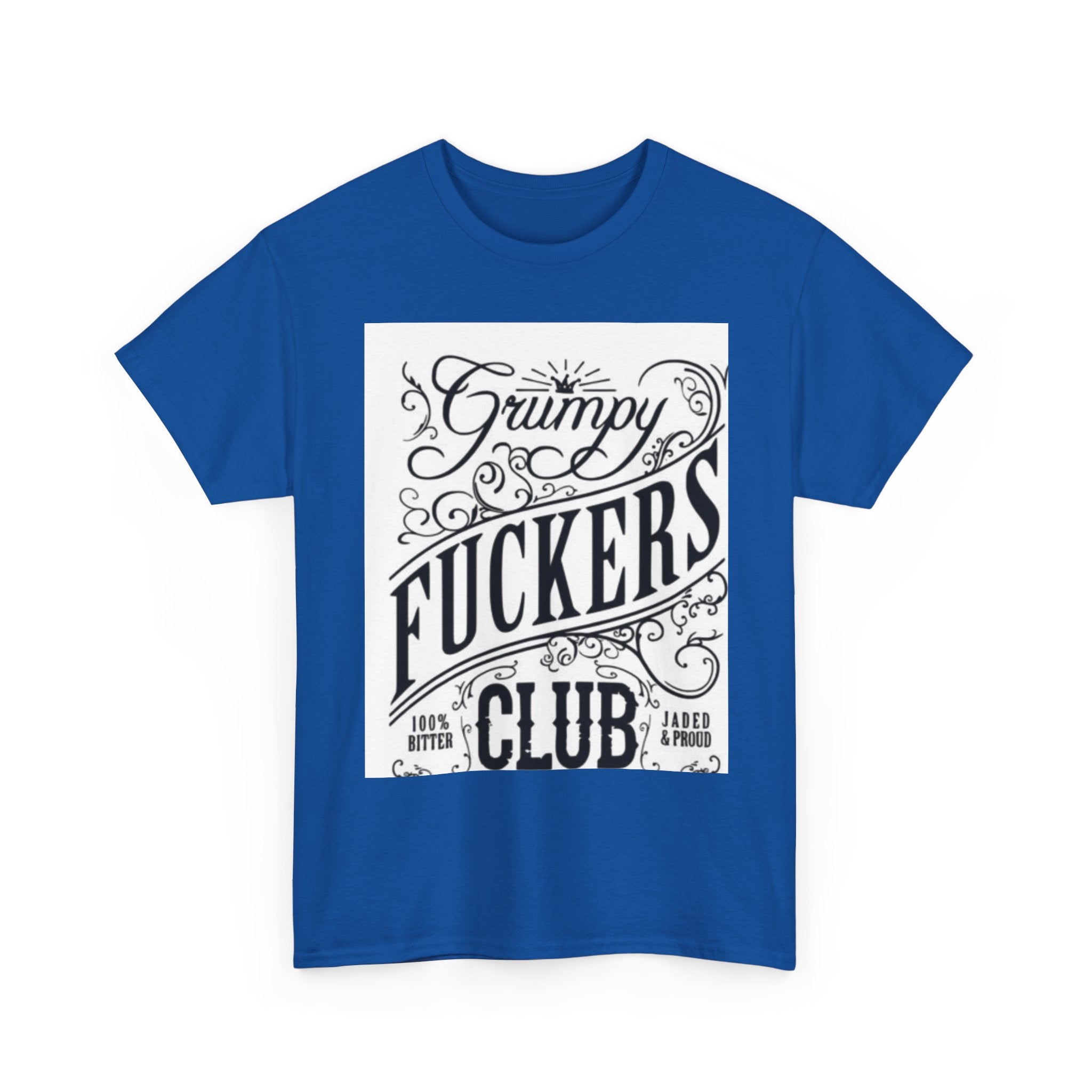 Grumpy F***ers Club Tee, Funny Unisex Shirt, Casual Humor Tee, Gifts for Grumpy Friends, Birthday or Holiday Apparel