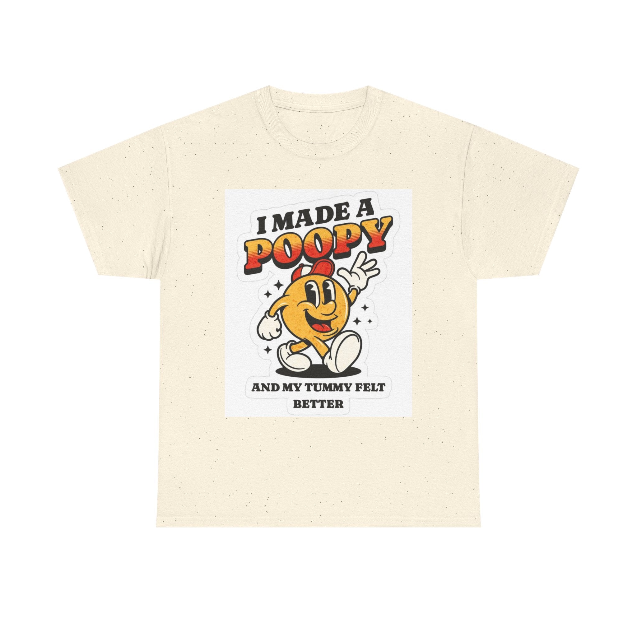 Funny Kids Unisex Cotton Tee - "I Made a Poopy" - Gift for Toddlers, Birthday, Humor, Parenting, Family Fun