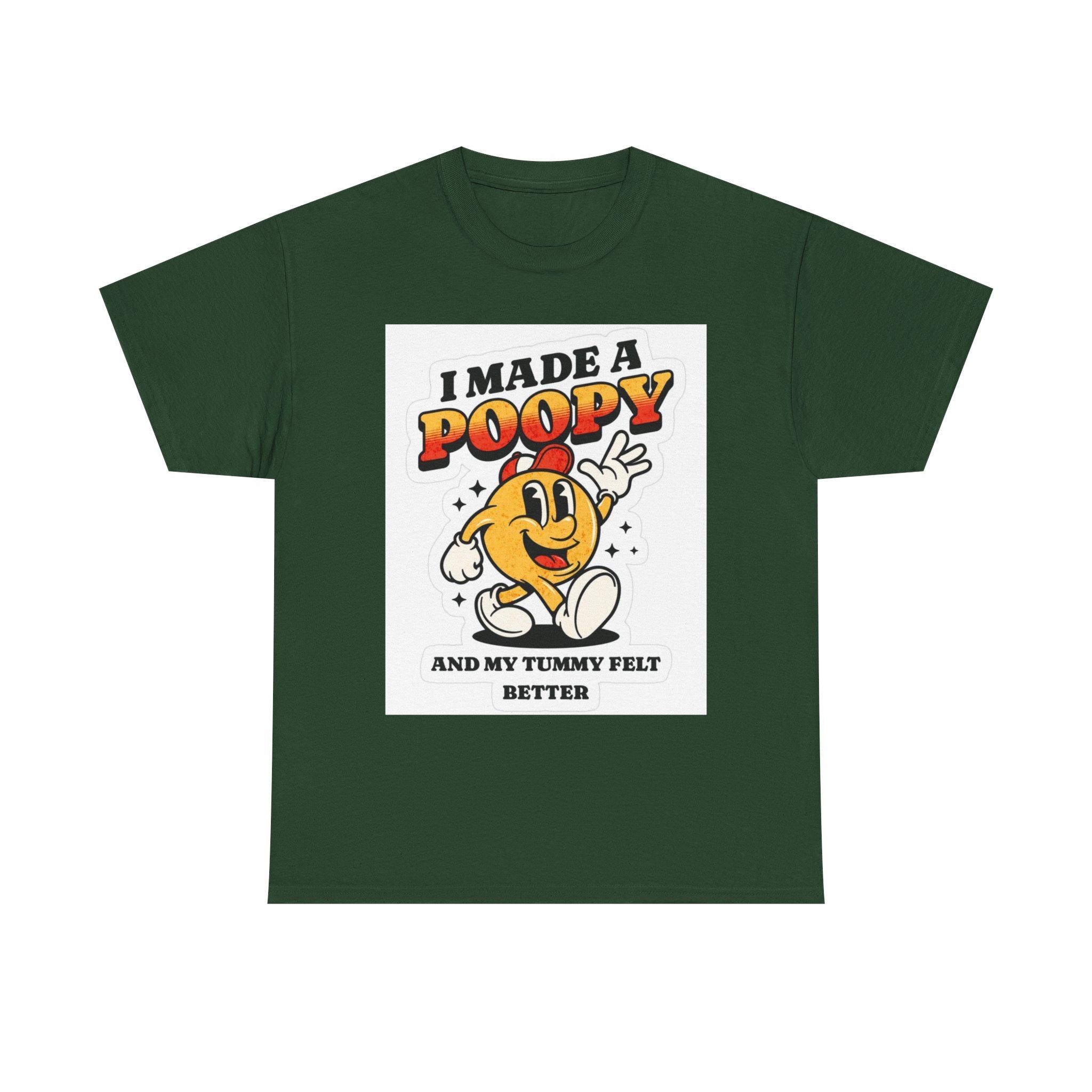 Funny Kids Unisex Cotton Tee - "I Made a Poopy" - Gift for Toddlers, Birthday, Humor, Parenting, Family Fun