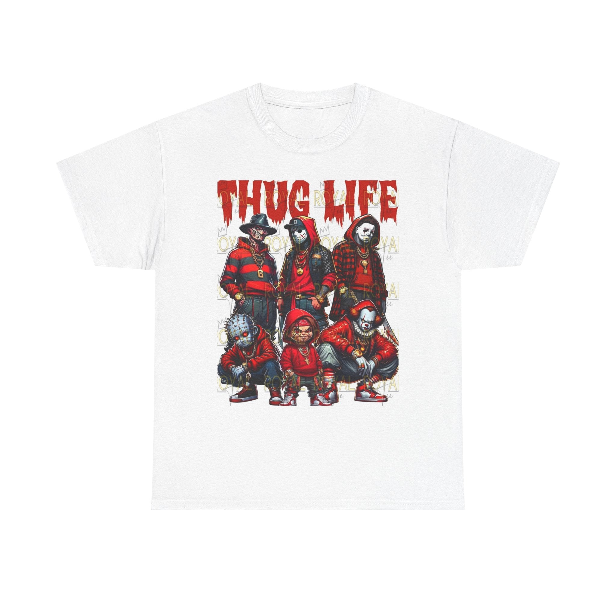 Thug Life Unisex Heavy Cotton Tee, Graphic Tee, Streetwear Style, Casual Wear, Gift for Friends, Trendy Apparel