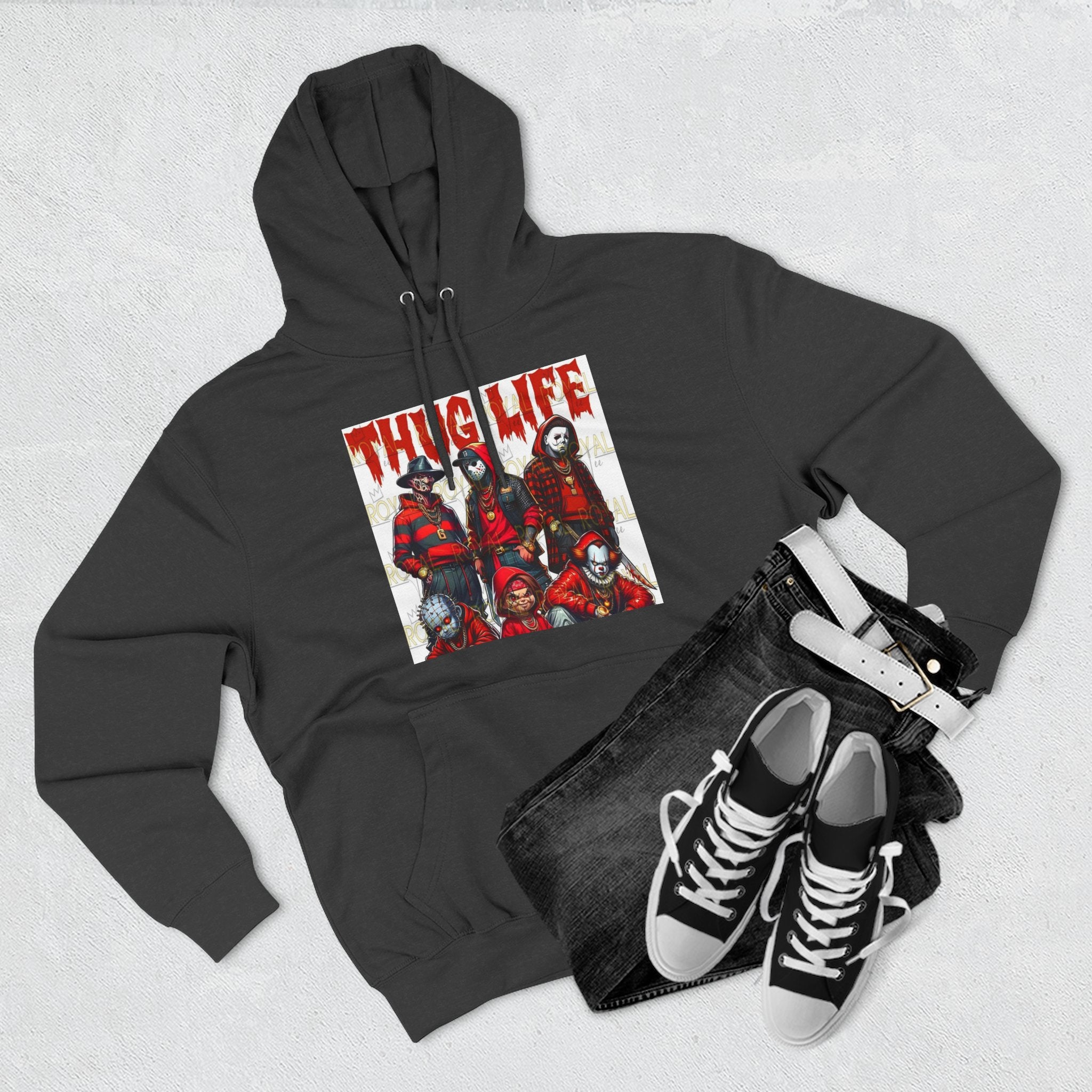 Thug Life Three-Panel Fleece Hoodie, Cozy Sweatshirt for Casual Wear, Gift for Friends, Unisex Hoodie for Everyday Comfort, Hoodie for [...]