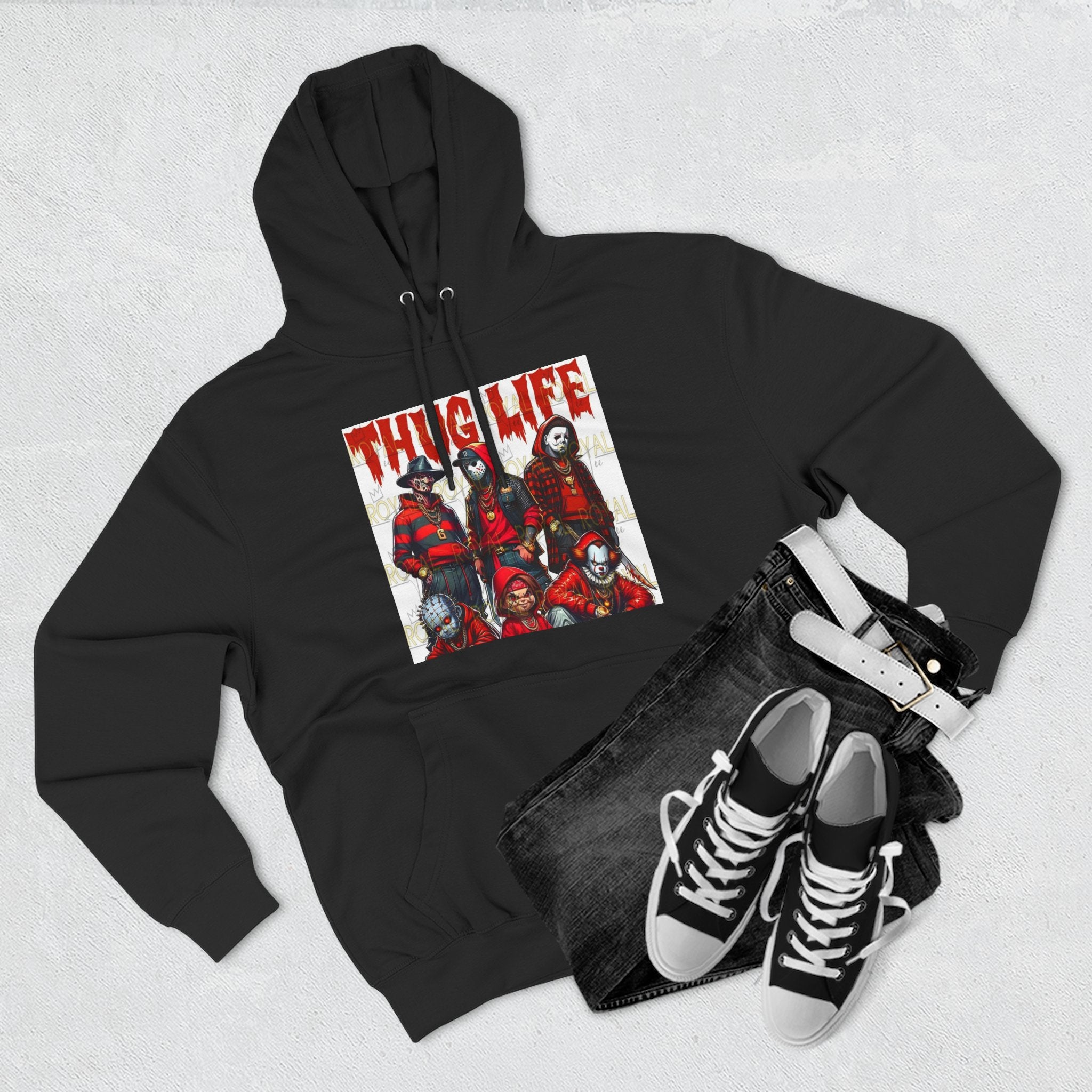 Thug Life Three-Panel Fleece Hoodie, Cozy Sweatshirt for Casual Wear, Gift for Friends, Unisex Hoodie for Everyday Comfort, Hoodie for [...]