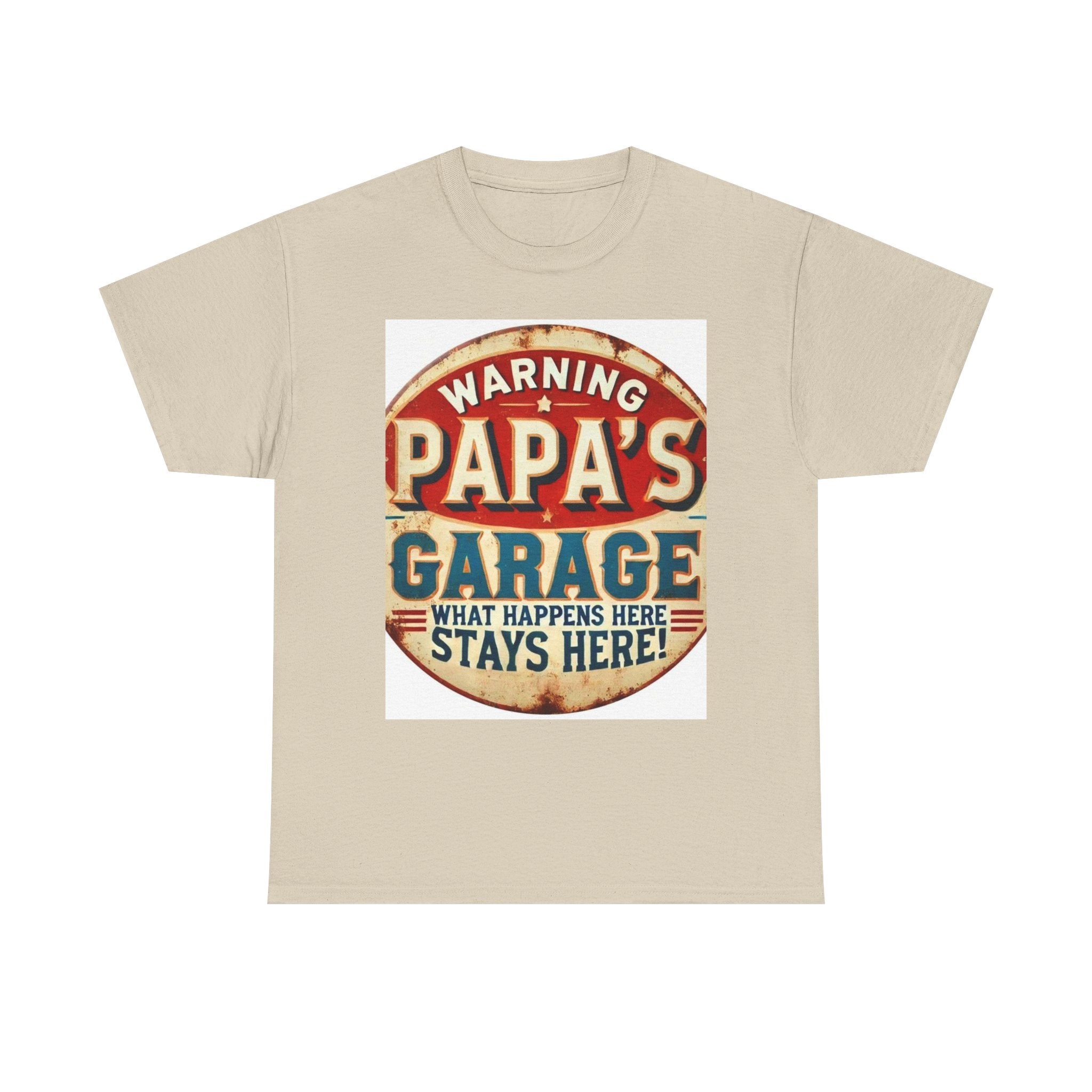 Humorous Papa's Garage Tee, Gift for Dad, Father's Day T-Shirt, Vintage Style Unisex Shirt, Garage Decor T-Shirt, Casual Wear