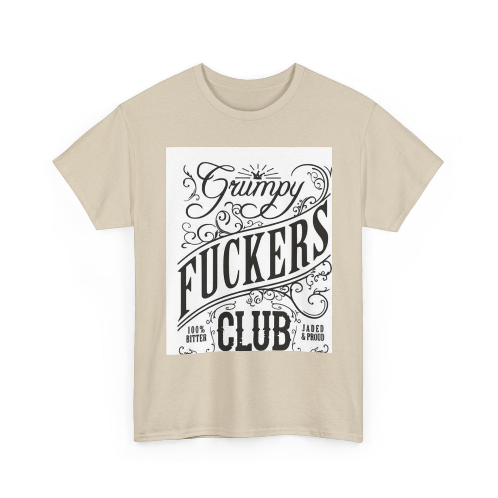 Grumpy F***ers Club Tee, Funny Unisex Shirt, Casual Humor Tee, Gifts for Grumpy Friends, Birthday or Holiday Apparel