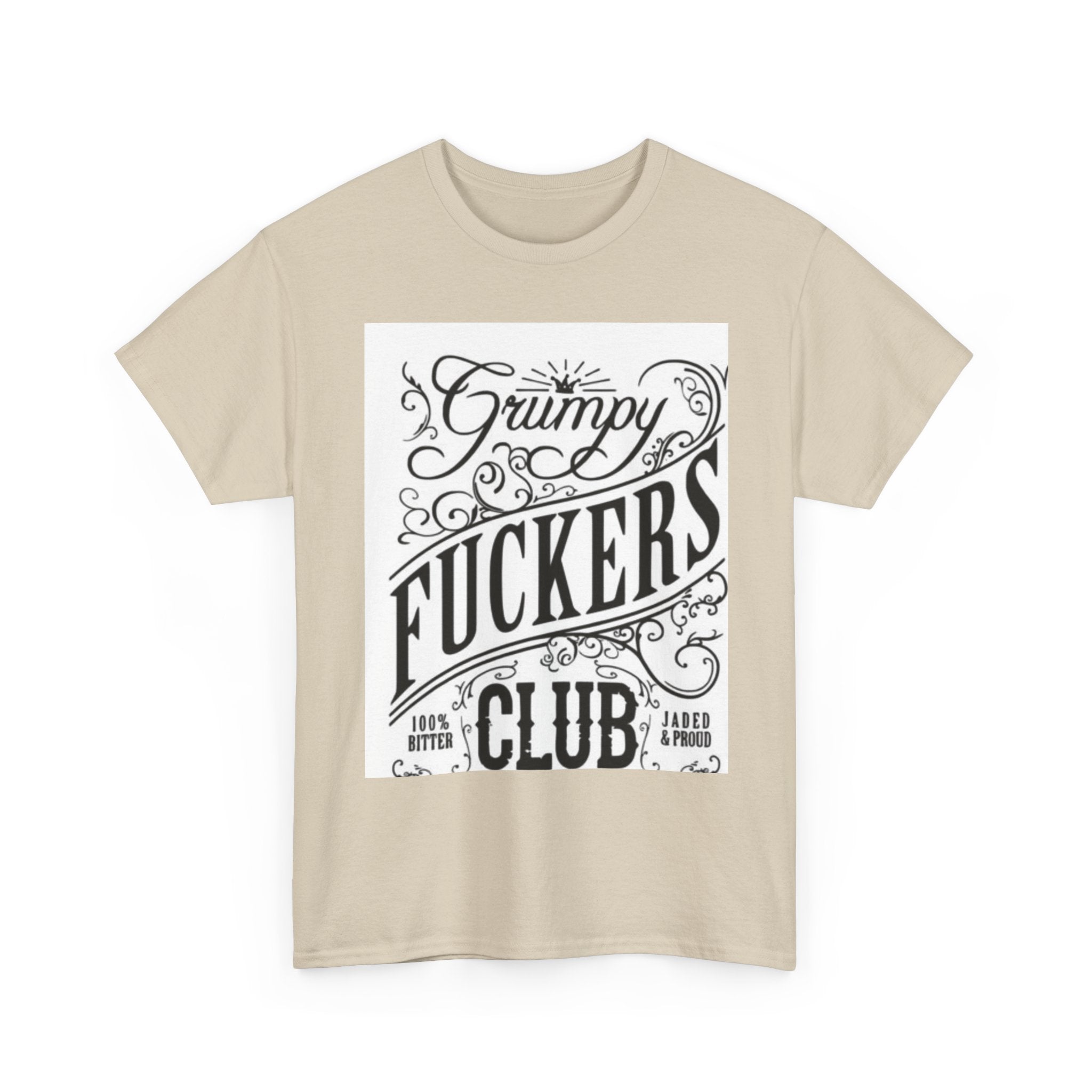 Grumpy F***ers Club Tee, Funny Unisex Shirt, Casual Humor Tee, Gifts for Grumpy Friends, Birthday or Holiday Apparel
