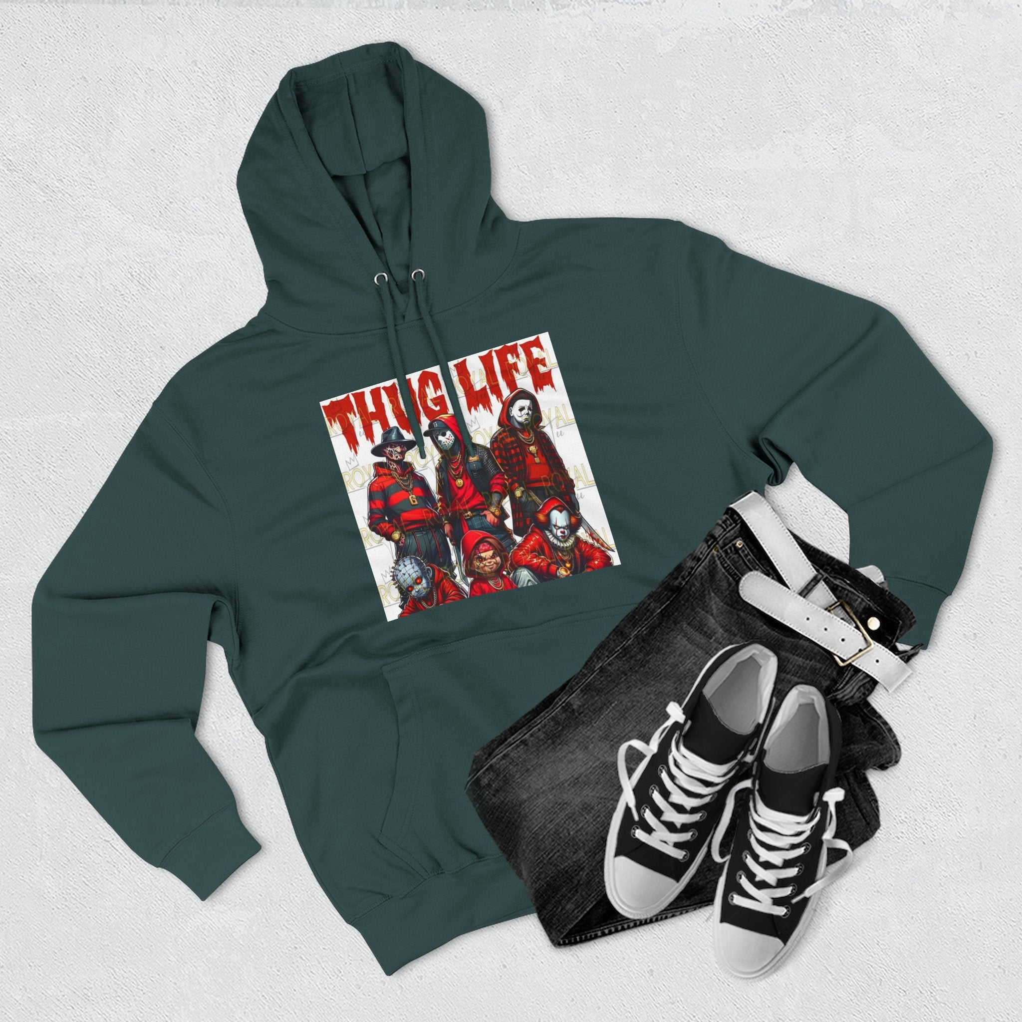 Thug Life Three-Panel Fleece Hoodie, Cozy Sweatshirt for Casual Wear, Gift for Friends, Unisex Hoodie for Everyday Comfort, Hoodie for [...]