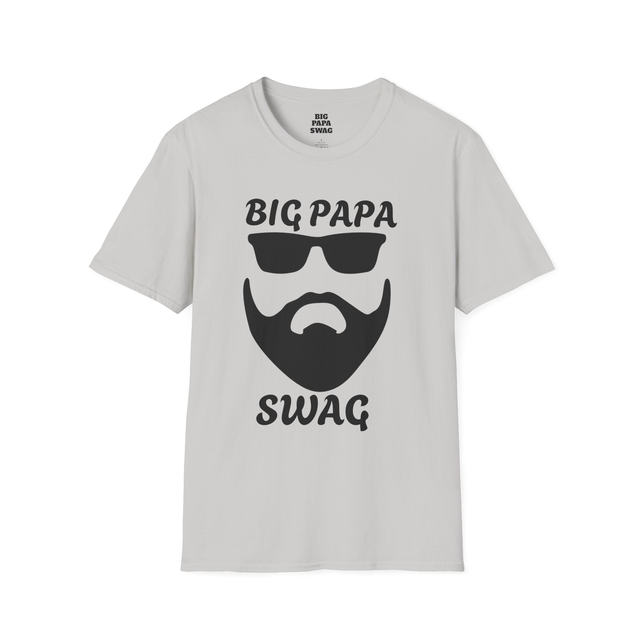 T-Shirt BIG PAPA SWAG - Unisex Softstyle Tee for Fathers Day and Family Celebrations