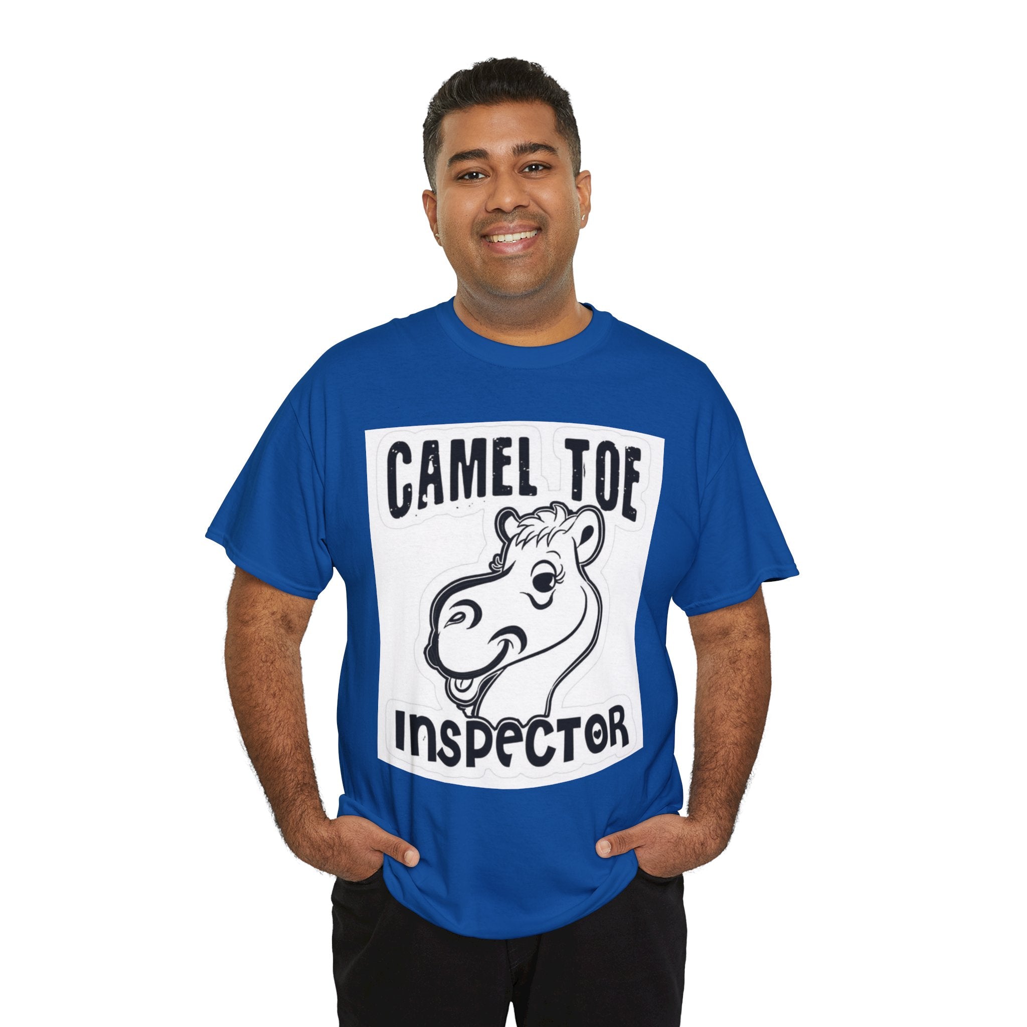 Funny Camel Toe Inspector Tee, Humorous T-Shirt for Parties, Gifts for Friends, Casual Wear, Novelty Gift Idea