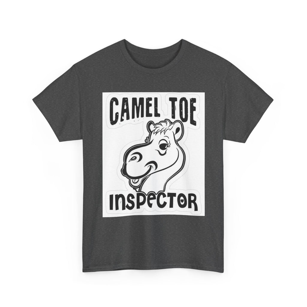 Funny Camel Toe Inspector Tee, Humorous T-Shirt for Parties, Gifts for Friends, Casual Wear, Novelty Gift Idea