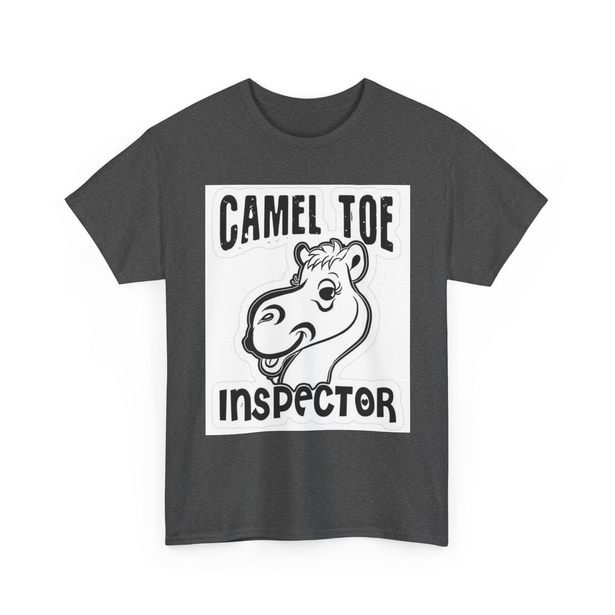 Funny Camel Toe Inspector Tee, Humorous T-Shirt for Parties, Gifts for Friends, Casual Wear, Novelty Gift Idea
