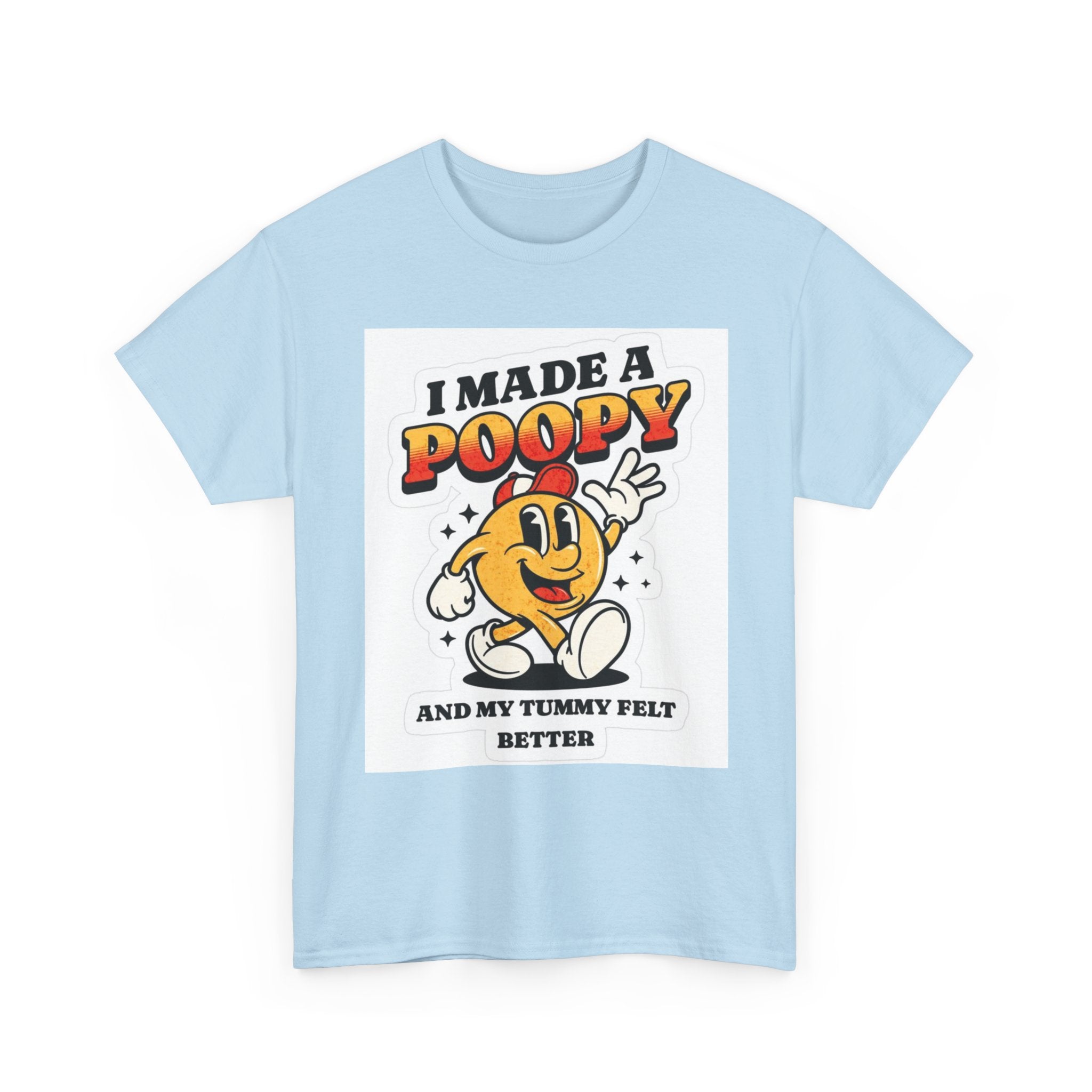 Funny Kids Unisex Cotton Tee - "I Made a Poopy" - Gift for Toddlers, Birthday, Humor, Parenting, Family Fun
