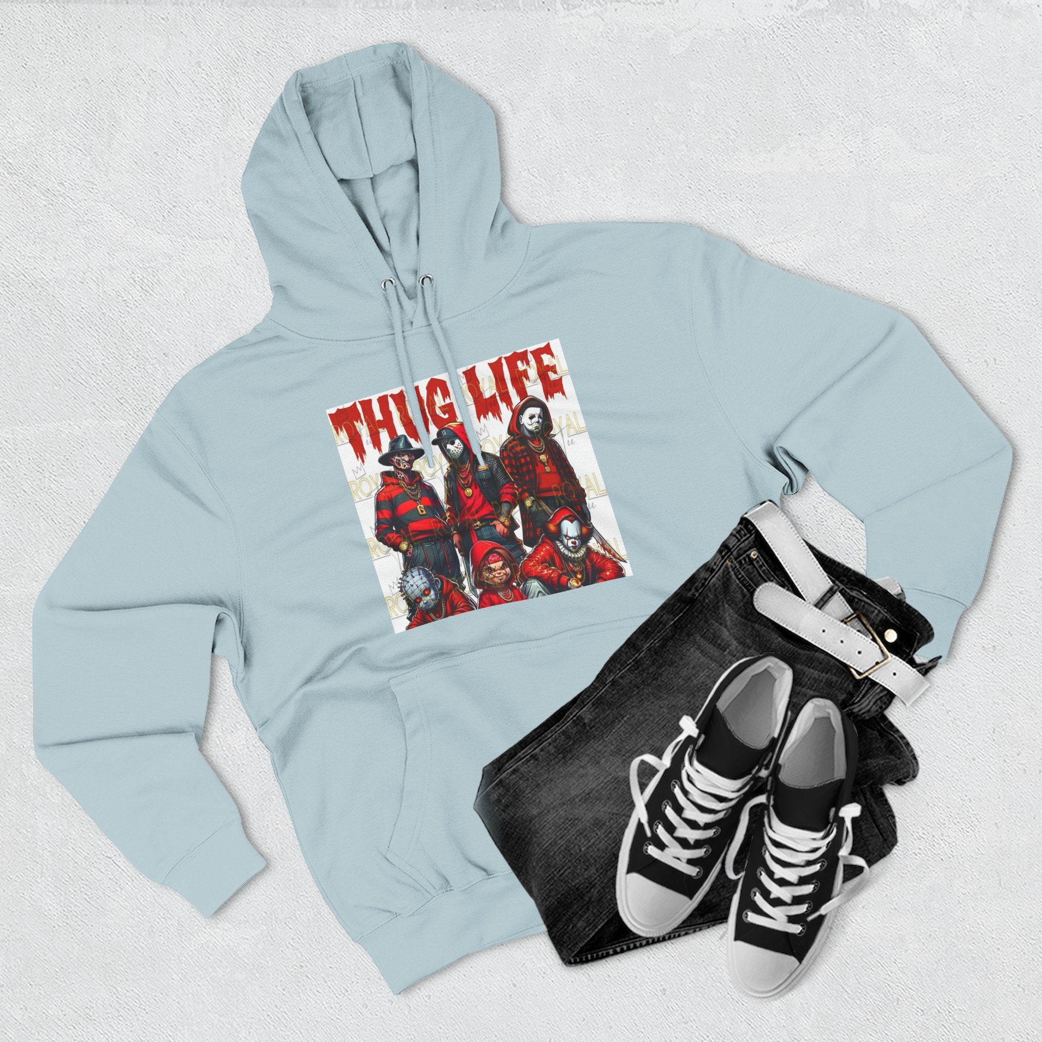 Thug Life Three-Panel Fleece Hoodie, Cozy Sweatshirt for Casual Wear, Gift for Friends, Unisex Hoodie for Everyday Comfort, Hoodie for [...]