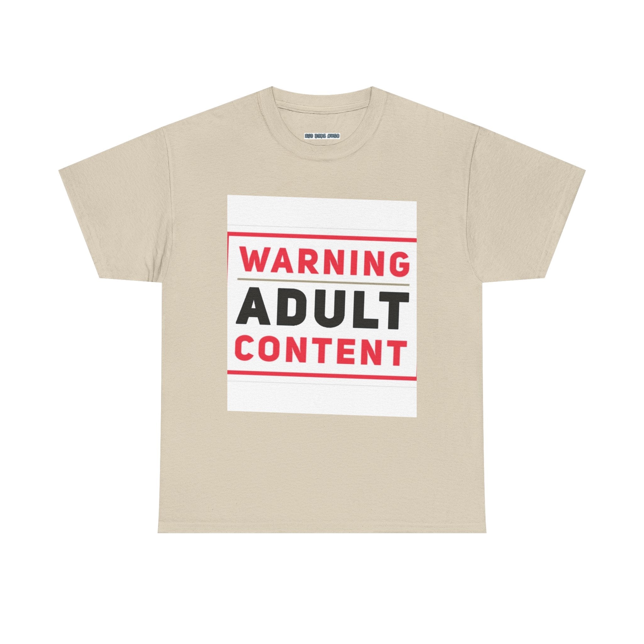 Warning Adult Content Unisex Heavy Cotton Tee | Funny Graphic T-Shirt, Casual Wear, Gift for Adults, Party Shirt, Humor Apparel
