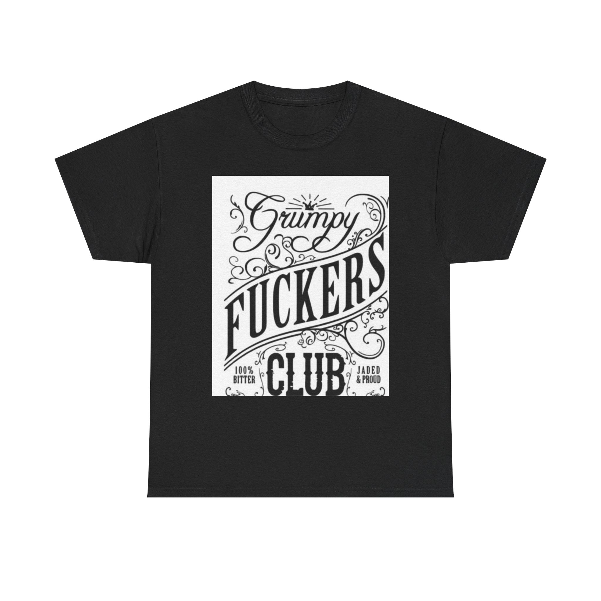 Grumpy F***ers Club Tee, Funny Unisex Shirt, Casual Humor Tee, Gifts for Grumpy Friends, Birthday or Holiday Apparel