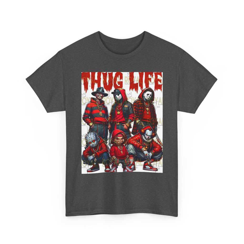 Thug Life Unisex Heavy Cotton Tee, Graphic Tee, Streetwear Style, Casual Wear, Gift for Friends, Trendy Apparel