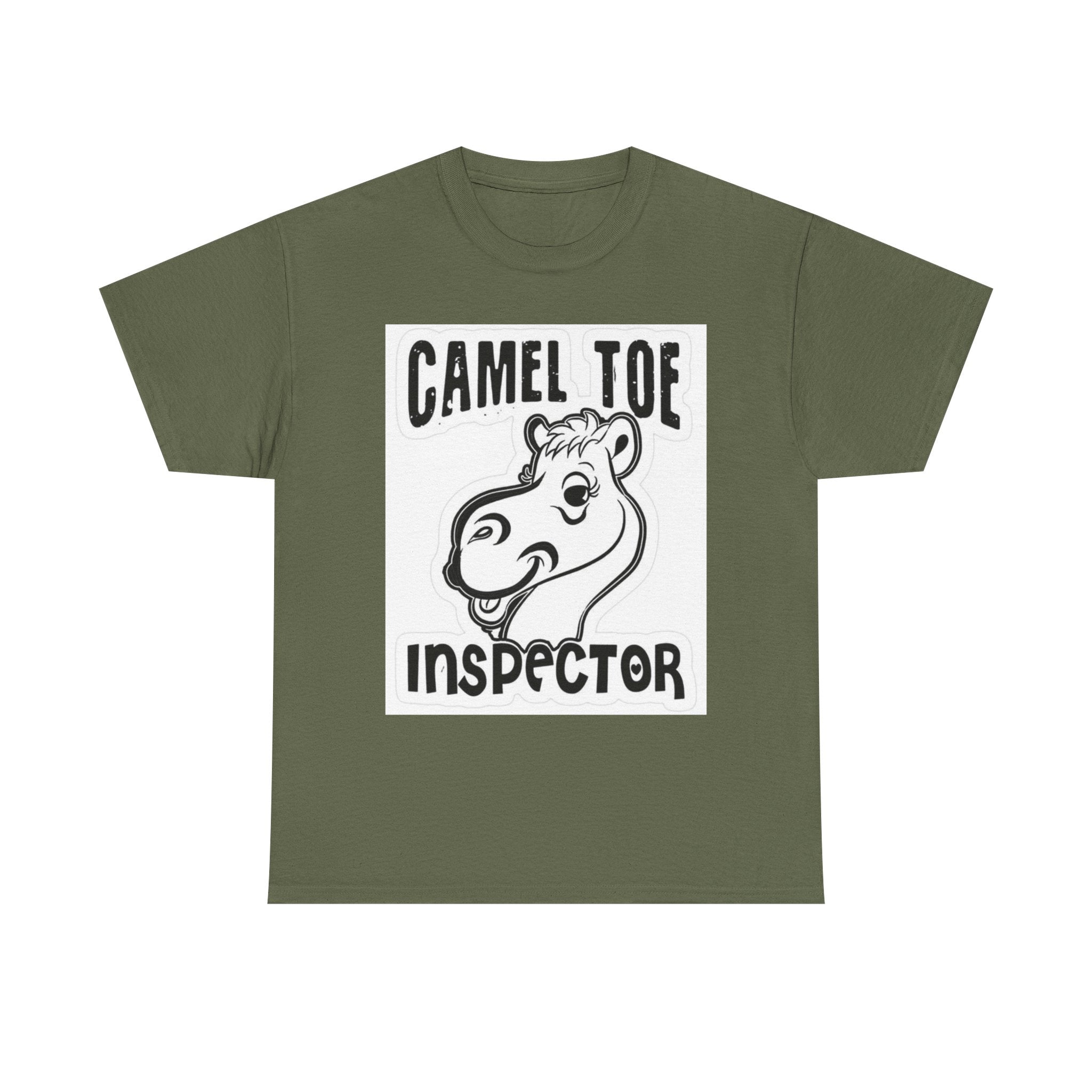Funny Camel Toe Inspector Tee, Humorous T-Shirt for Parties, Gifts for Friends, Casual Wear, Novelty Gift Idea