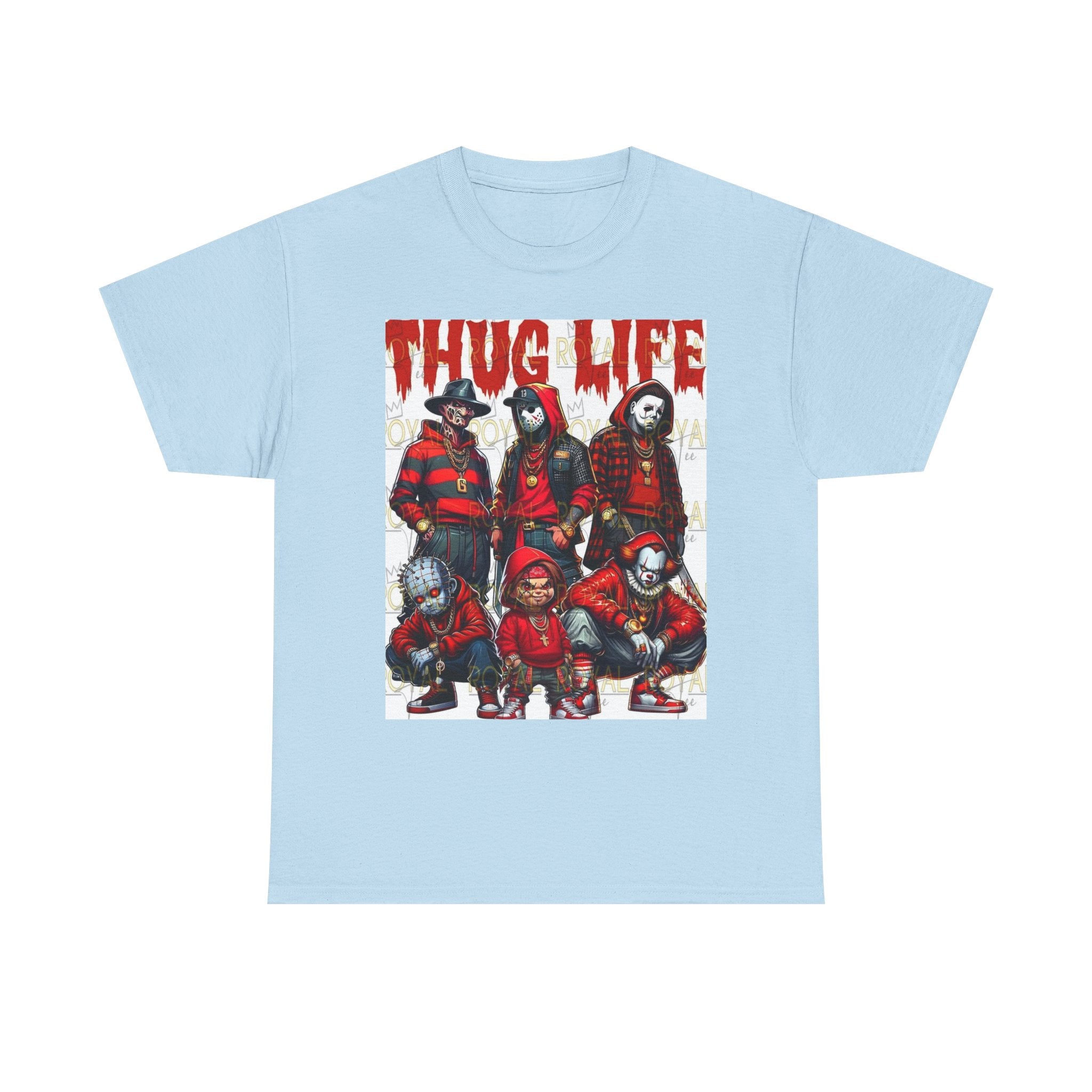Thug Life Unisex Heavy Cotton Tee, Graphic Tee, Streetwear Style, Casual Wear, Gift for Friends, Trendy Apparel