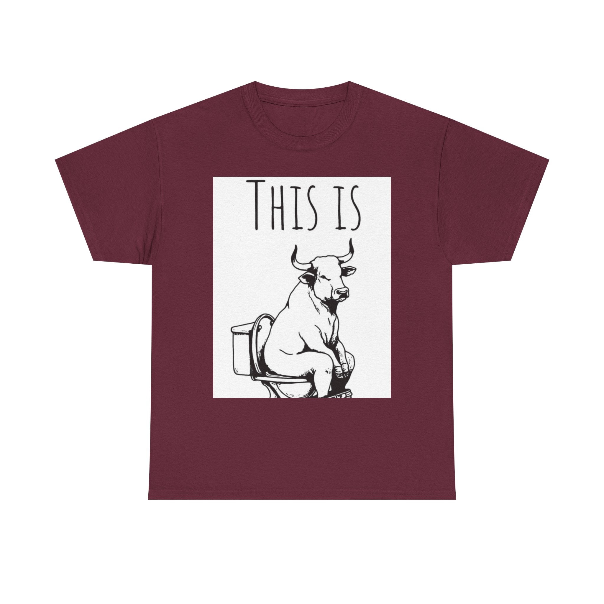 Funny Cow Humor Tee, Unisex Cotton Shirt, Gift for Animal Lovers, Farm Humor Apparel, Casual Tee for All Occasions