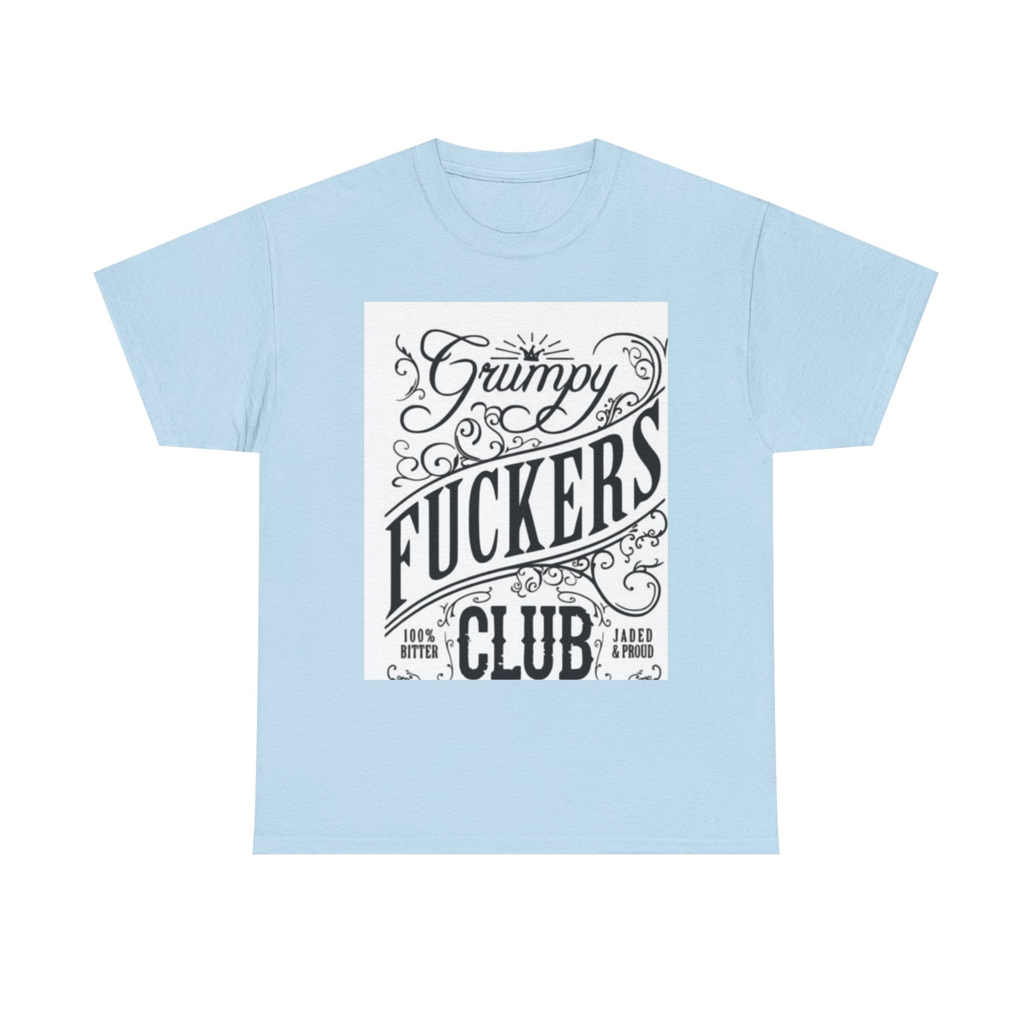 Grumpy F***ers Club Tee, Funny Unisex Shirt, Casual Humor Tee, Gifts for Grumpy Friends, Birthday or Holiday Apparel