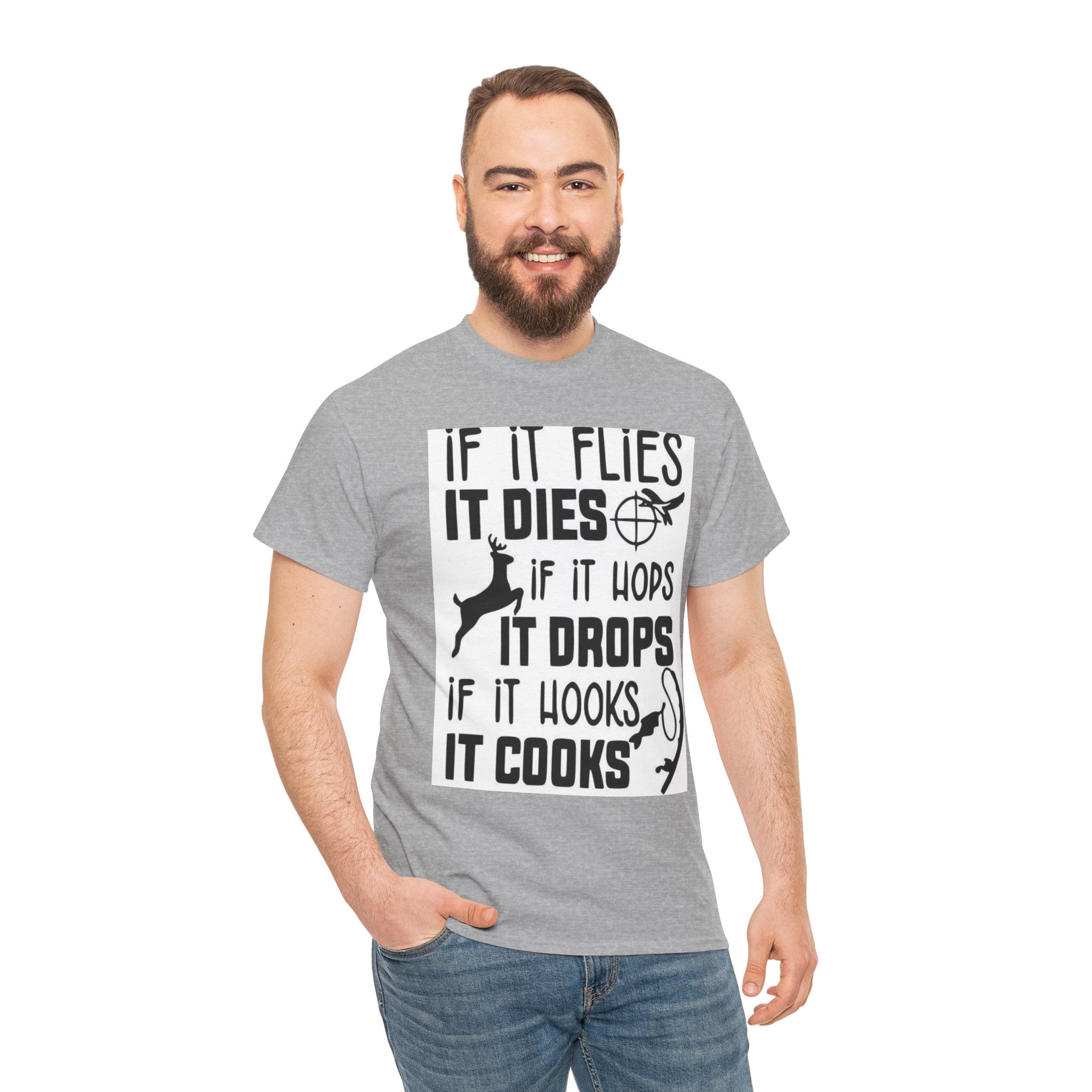 Hunting Quotes Tee, Funny Outdoor Shirt, Unisex Cotton T-Shirt, Gift for Hunters, Casual Wear for Nature Lovers