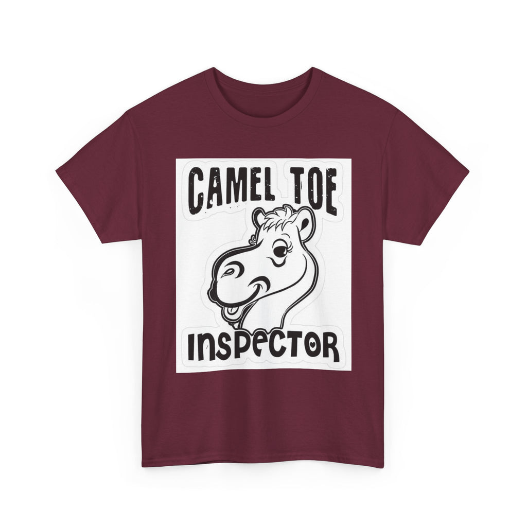 Funny Camel Toe Inspector Tee, Humorous T-Shirt for Parties, Gifts for Friends, Casual Wear, Novelty Gift Idea