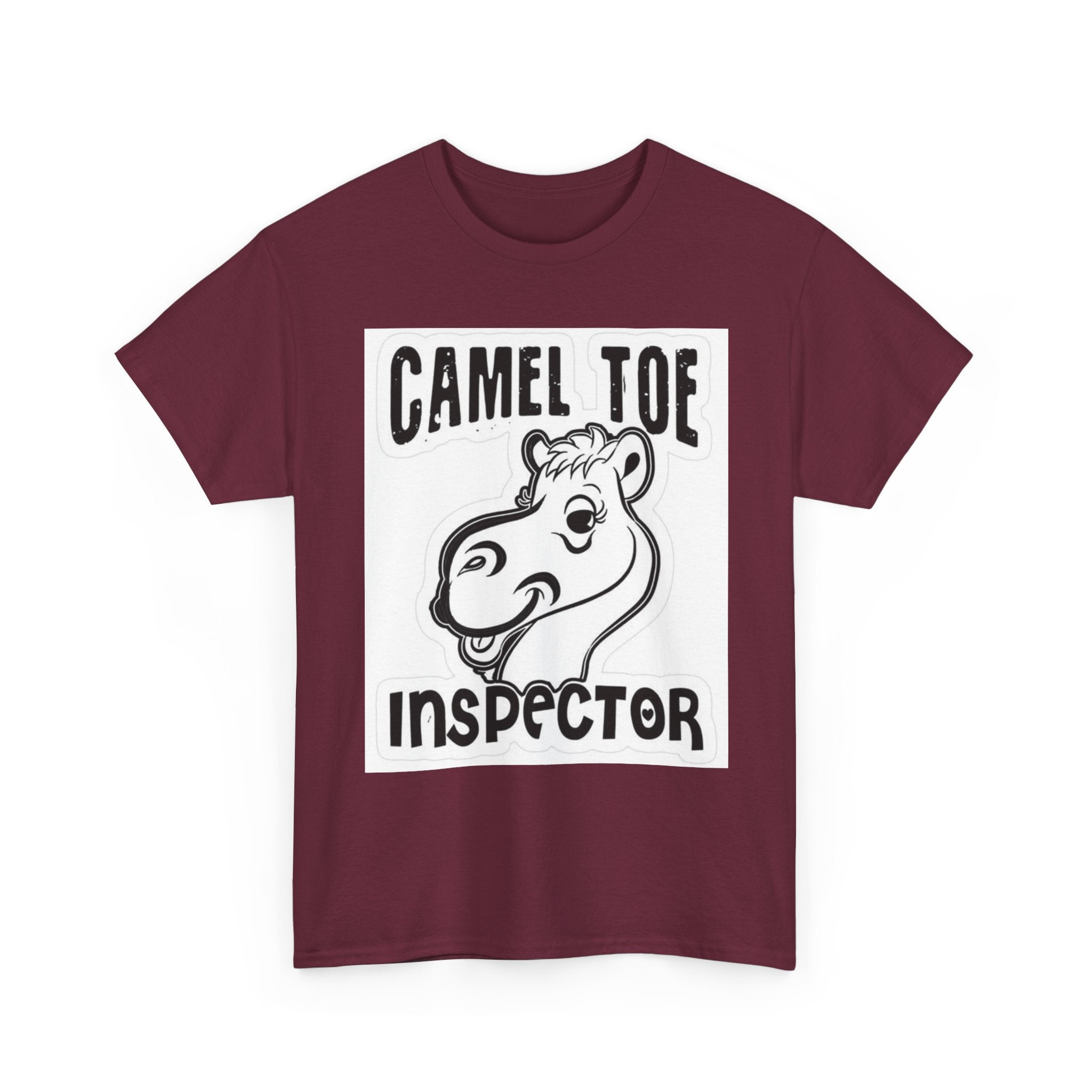 Funny Camel Toe Inspector Tee, Humorous T-Shirt for Parties, Gifts for Friends, Casual Wear, Novelty Gift Idea