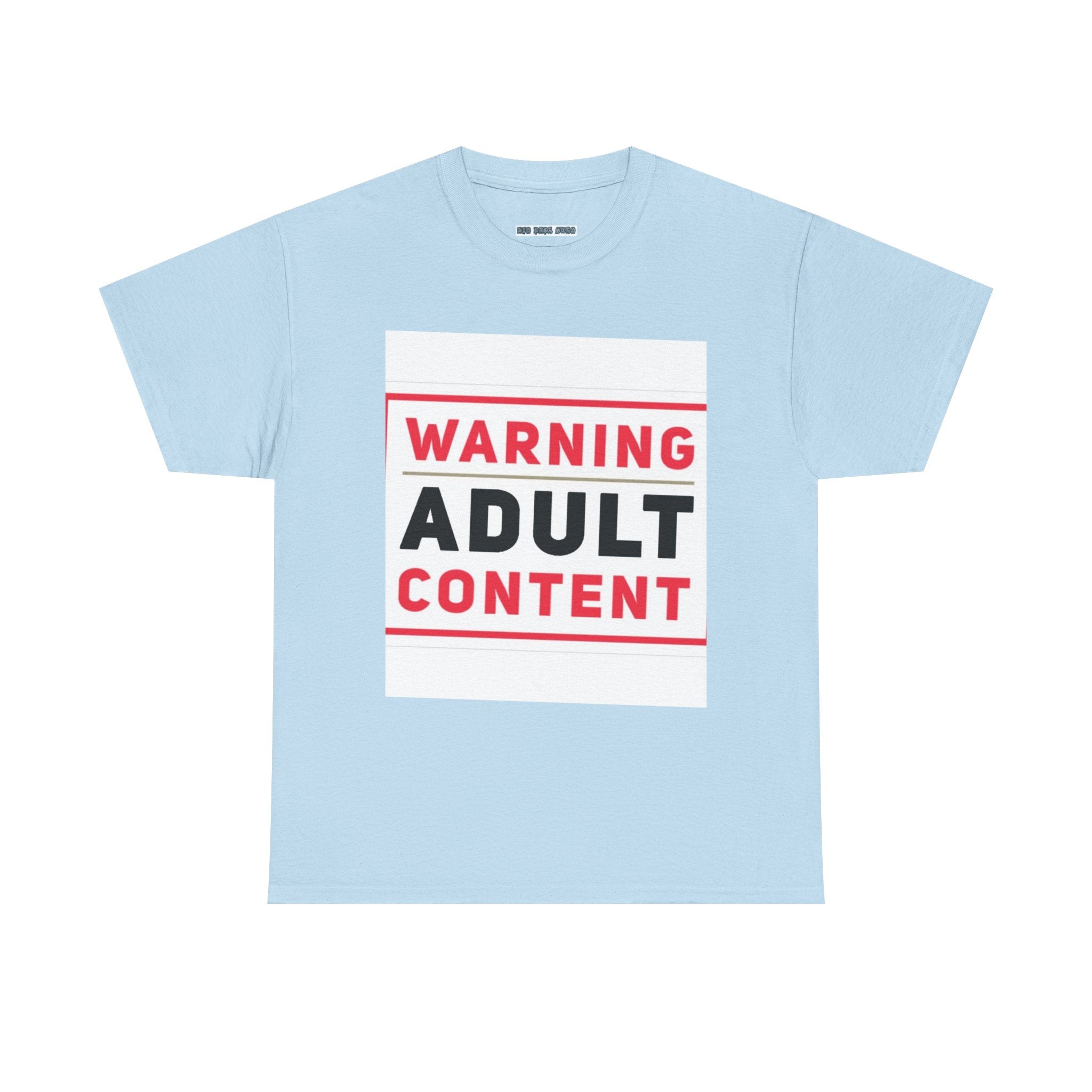 Warning Adult Content Unisex Heavy Cotton Tee | Funny Graphic T-Shirt, Casual Wear, Gift for Adults, Party Shirt, Humor Apparel