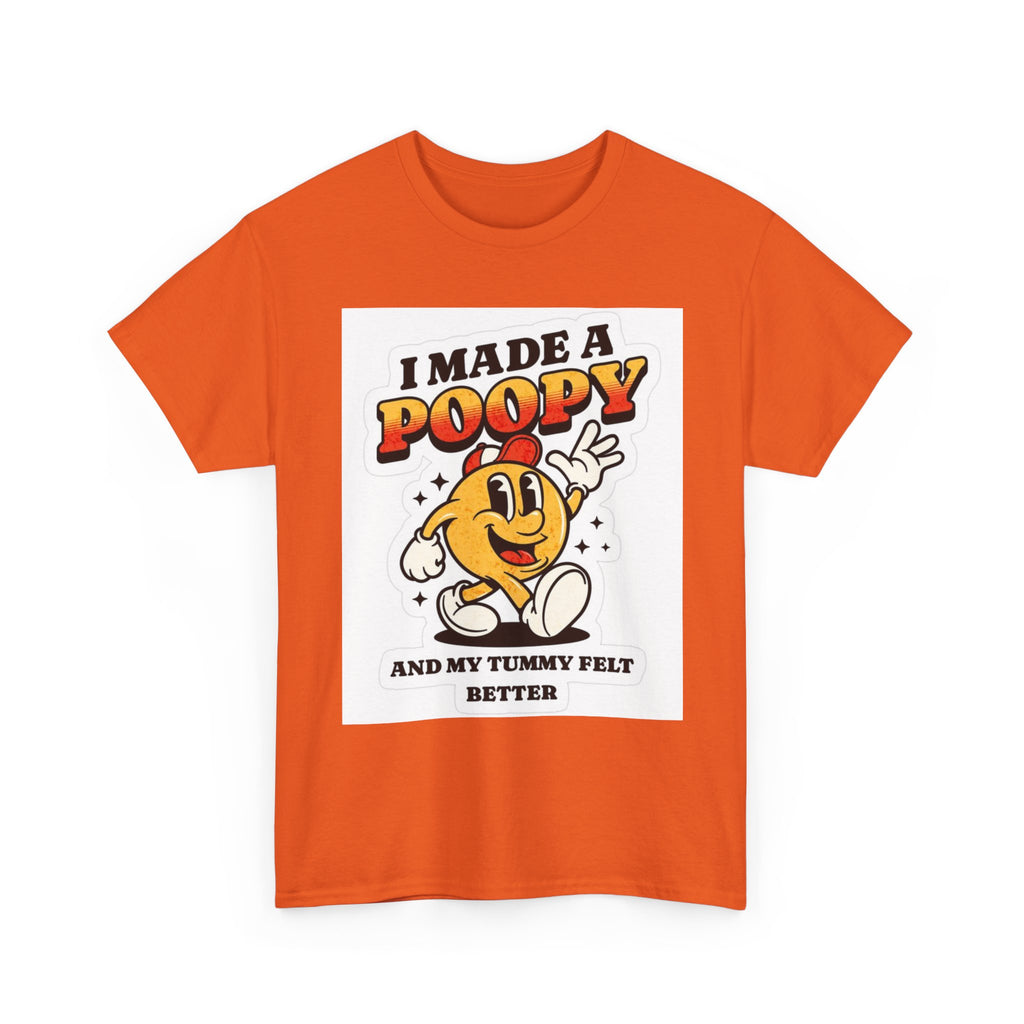 Funny Kids Unisex Cotton Tee - "I Made a Poopy" - Gift for Toddlers, Birthday, Humor, Parenting, Family Fun