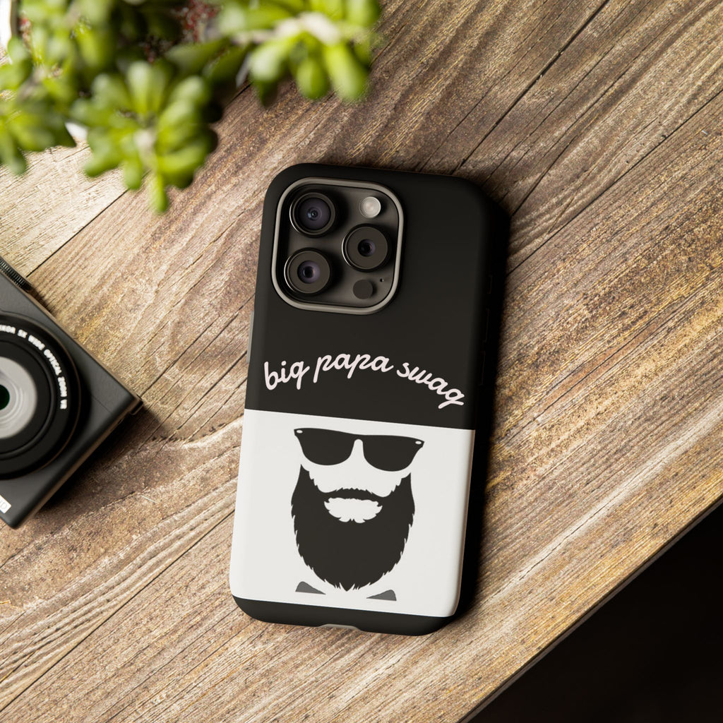 Stylish Phone Case for Dads, Big Papa Swag Design, Gift for Father's Day, Birthday Present, Cool Accessory, Trendy Mobile Cover