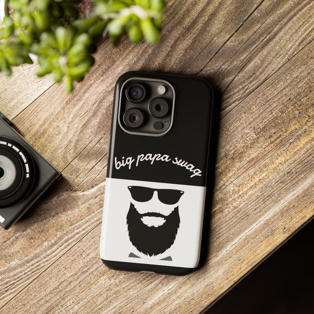 Stylish Phone Case for Dads, Big Papa Swag Design, Gift for Father's Day, Birthday Present, Cool Accessory, Trendy Mobile Cover