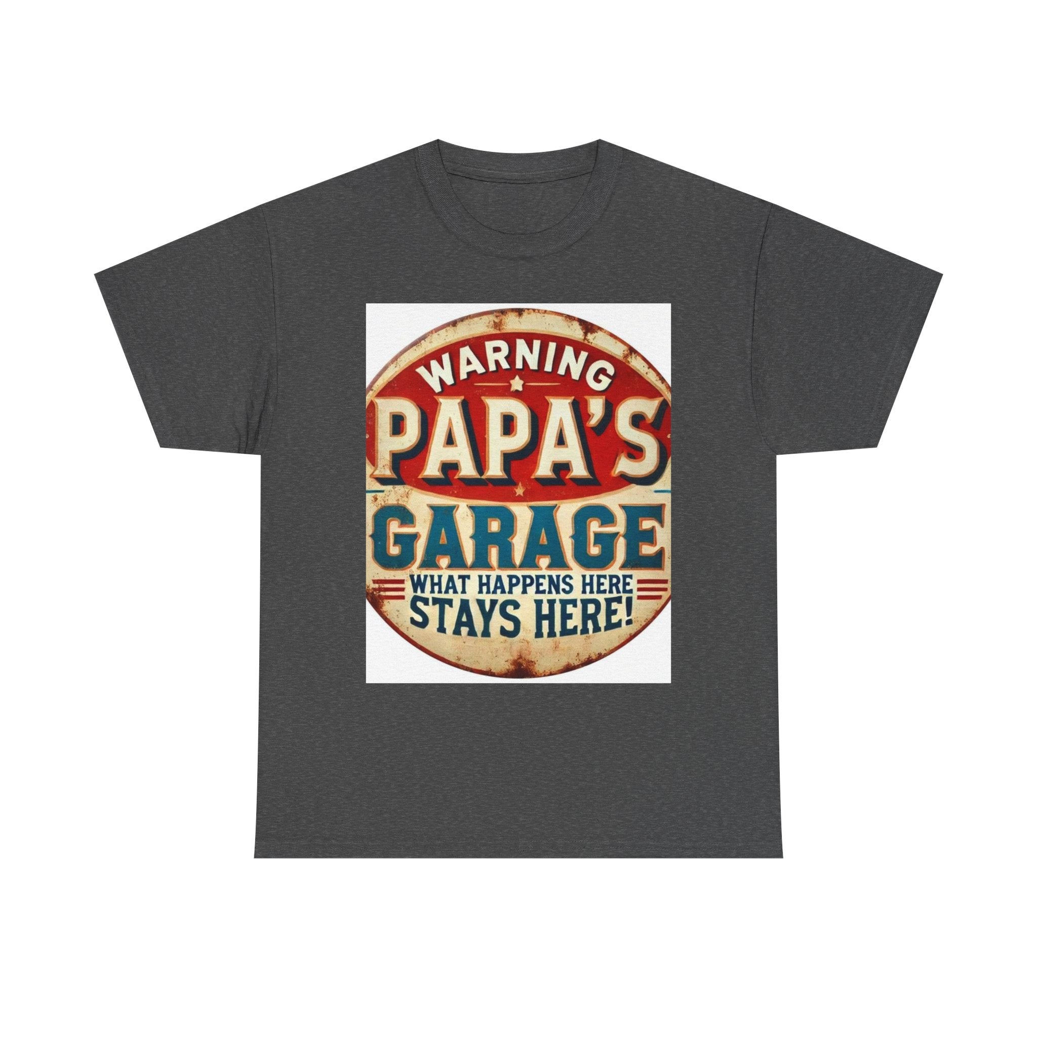 Humorous Papa's Garage Tee, Gift for Dad, Father's Day T-Shirt, Vintage Style Unisex Shirt, Garage Decor T-Shirt, Casual Wear