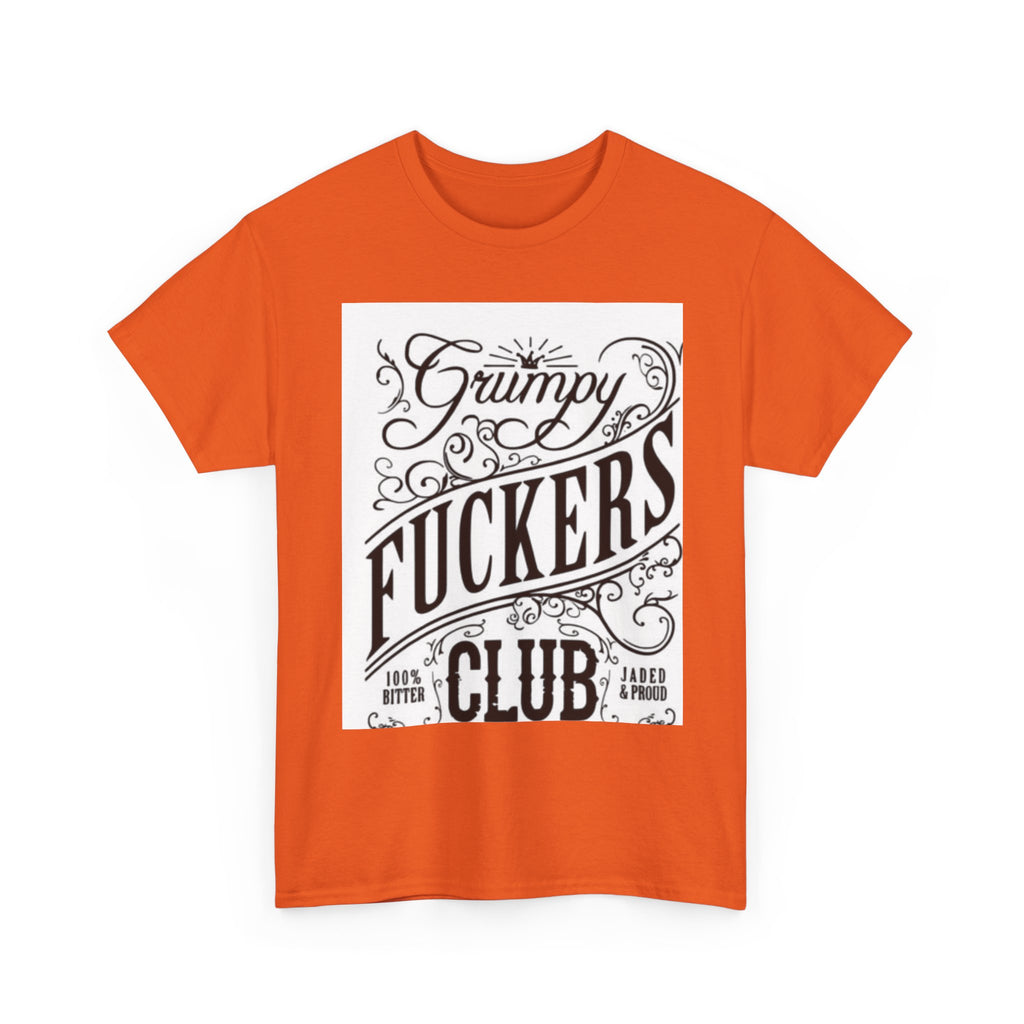 Grumpy F***ers Club Tee, Funny Unisex Shirt, Casual Humor Tee, Gifts for Grumpy Friends, Birthday or Holiday Apparel
