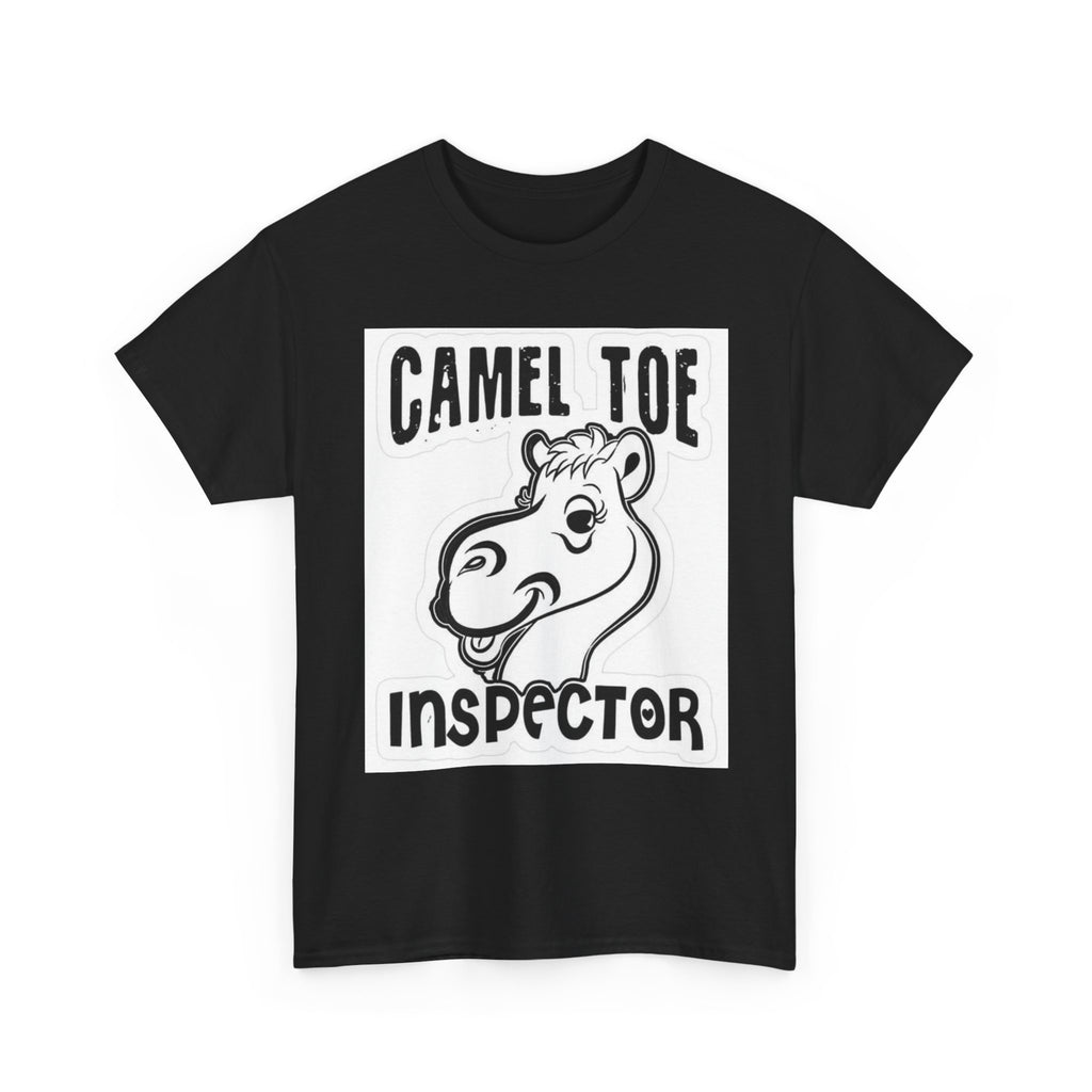 Funny Camel Toe Inspector Tee, Humorous T-Shirt for Parties, Gifts for Friends, Casual Wear, Novelty Gift Idea
