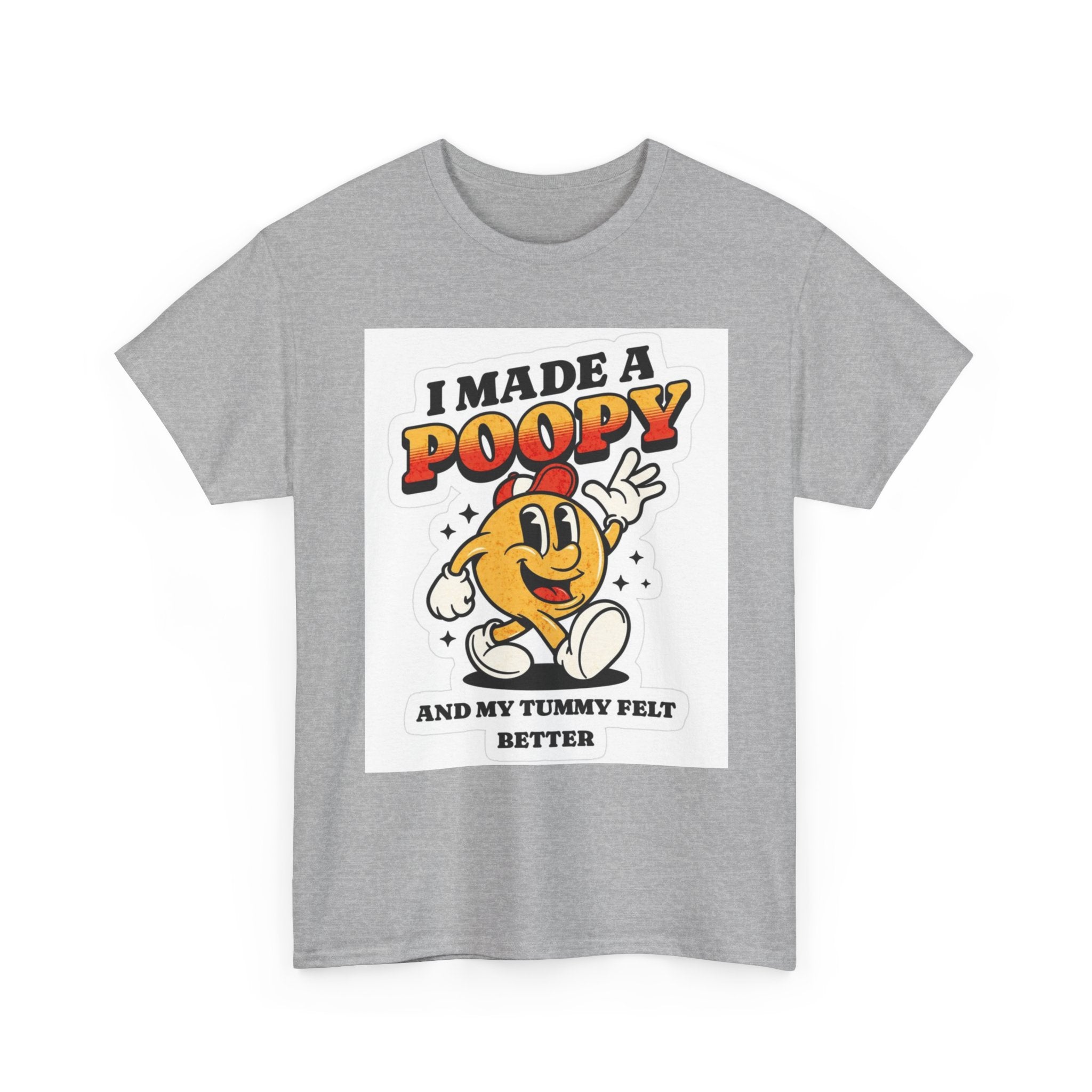 Funny Kids Unisex Cotton Tee - "I Made a Poopy" - Gift for Toddlers, Birthday, Humor, Parenting, Family Fun