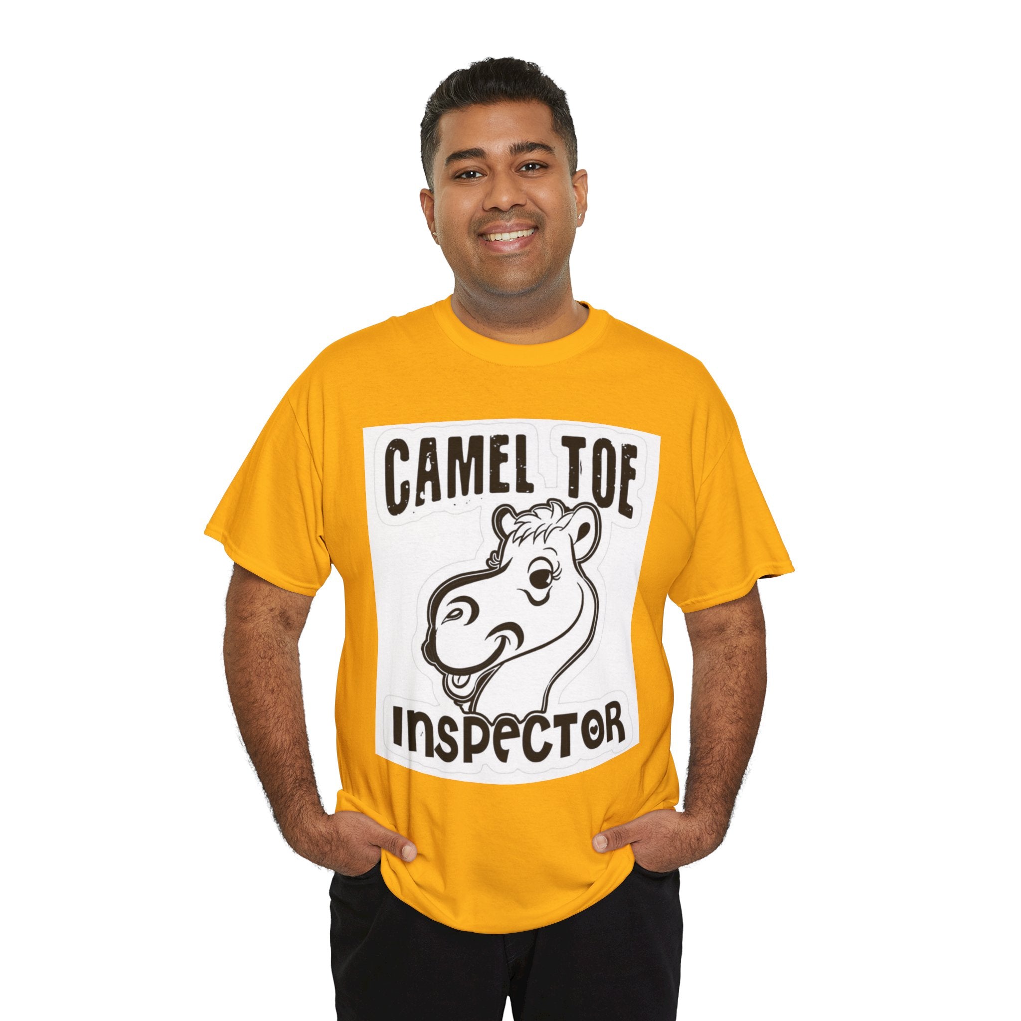 Funny Camel Toe Inspector Tee, Humorous T-Shirt for Parties, Gifts for Friends, Casual Wear, Novelty Gift Idea