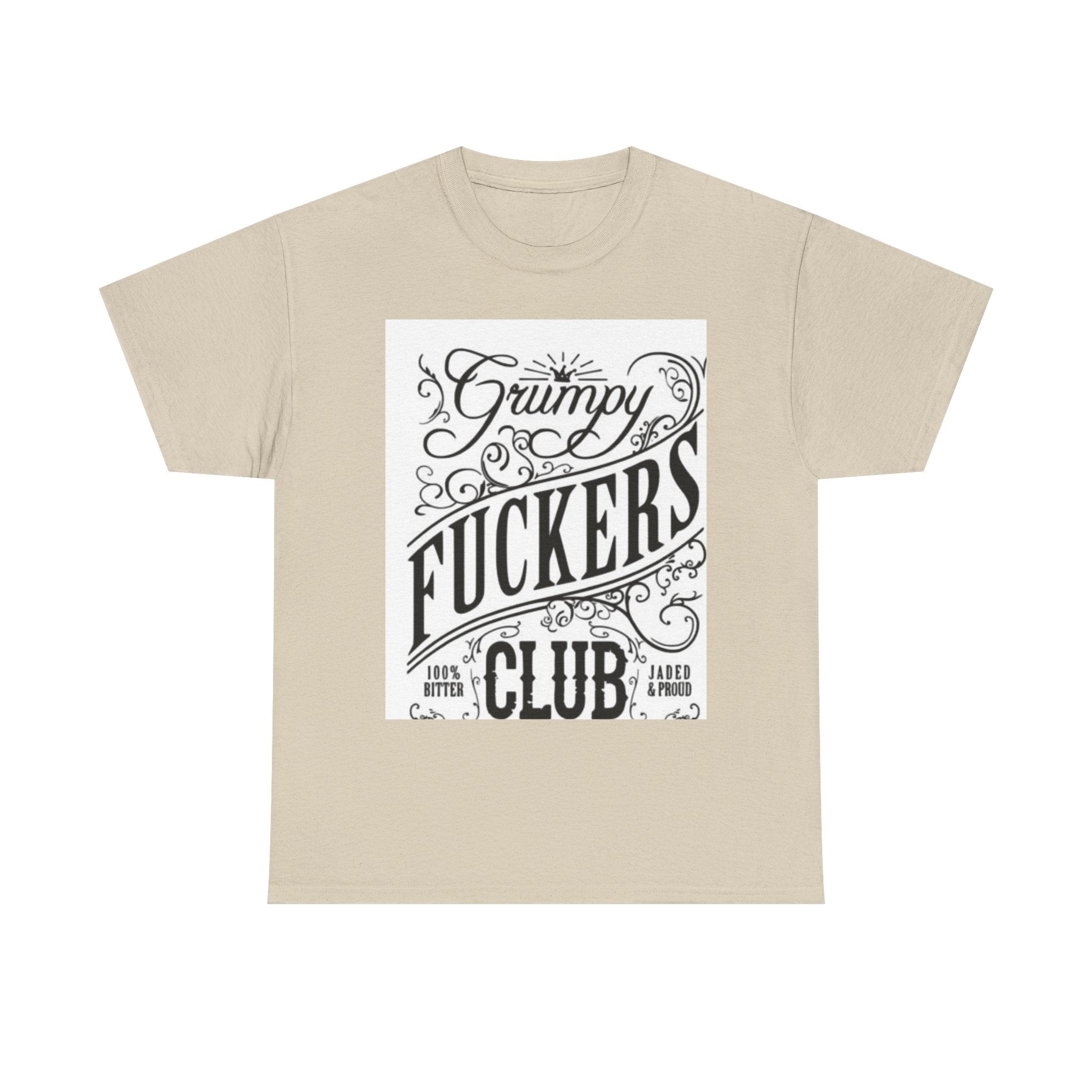 Grumpy F***ers Club Tee, Funny Unisex Shirt, Casual Humor Tee, Gifts for Grumpy Friends, Birthday or Holiday Apparel