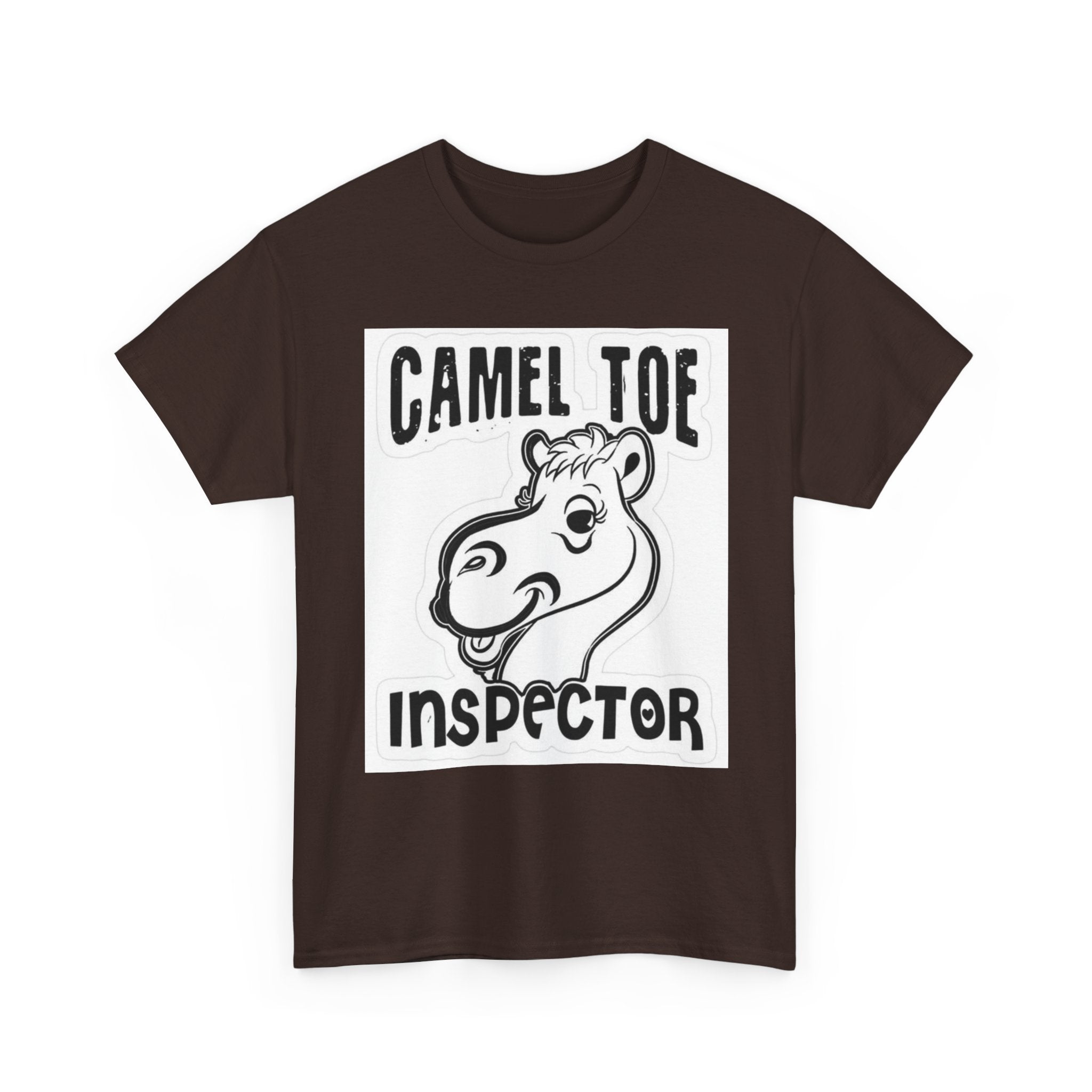 Funny Camel Toe Inspector Tee, Humorous T-Shirt for Parties, Gifts for Friends, Casual Wear, Novelty Gift Idea