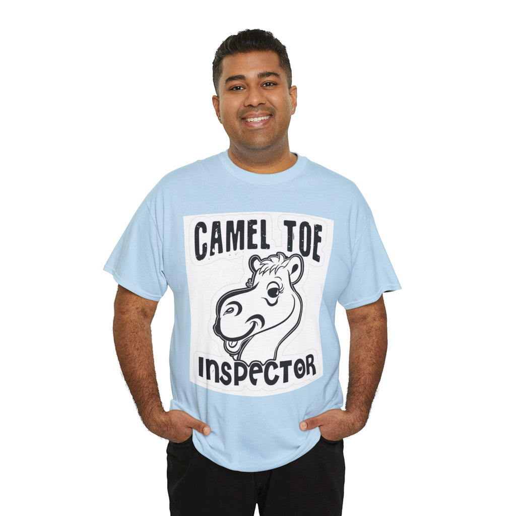 Funny Camel Toe Inspector Tee, Humorous T-Shirt for Parties, Gifts for Friends, Casual Wear, Novelty Gift Idea