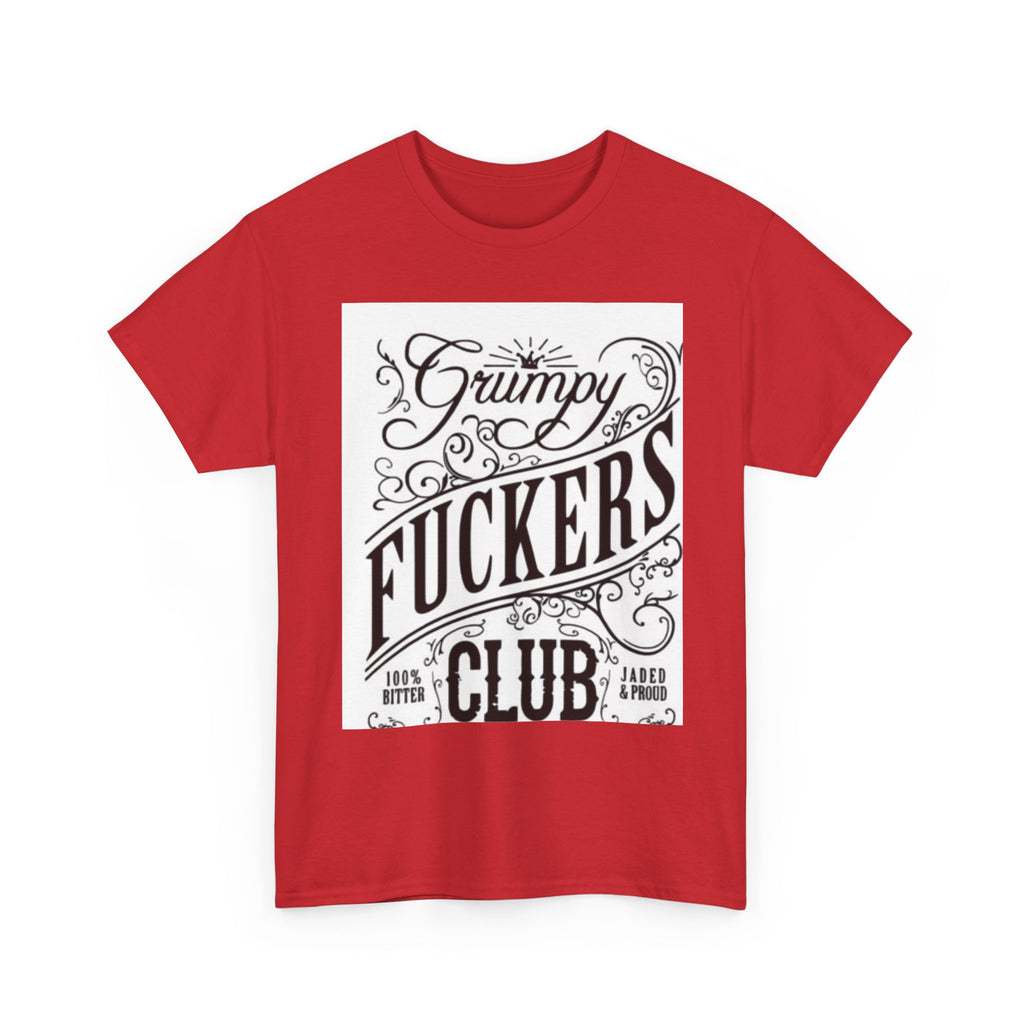 Grumpy F***ers Club Tee, Funny Unisex Shirt, Casual Humor Tee, Gifts for Grumpy Friends, Birthday or Holiday Apparel