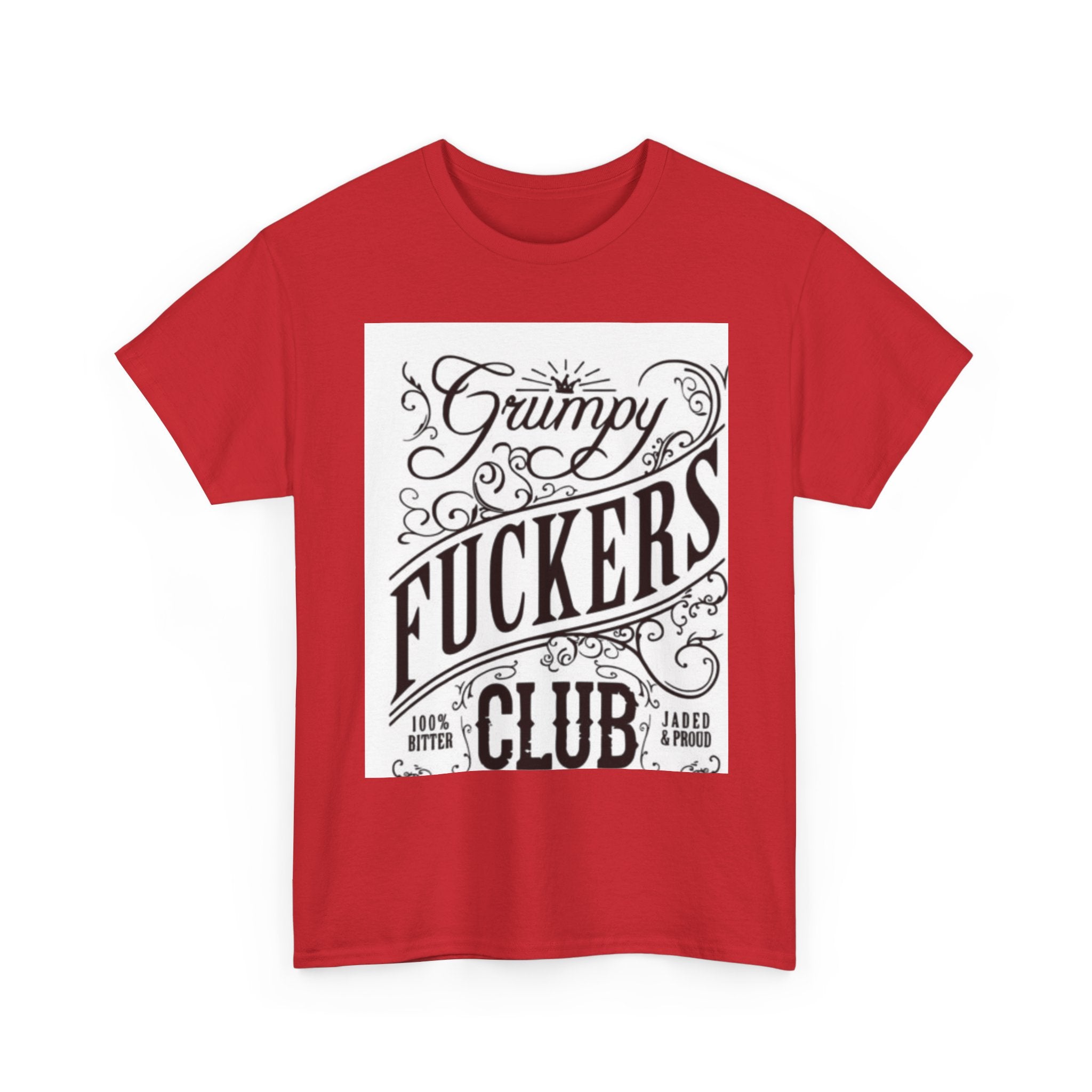 Grumpy F***ers Club Tee, Funny Unisex Shirt, Casual Humor Tee, Gifts for Grumpy Friends, Birthday or Holiday Apparel