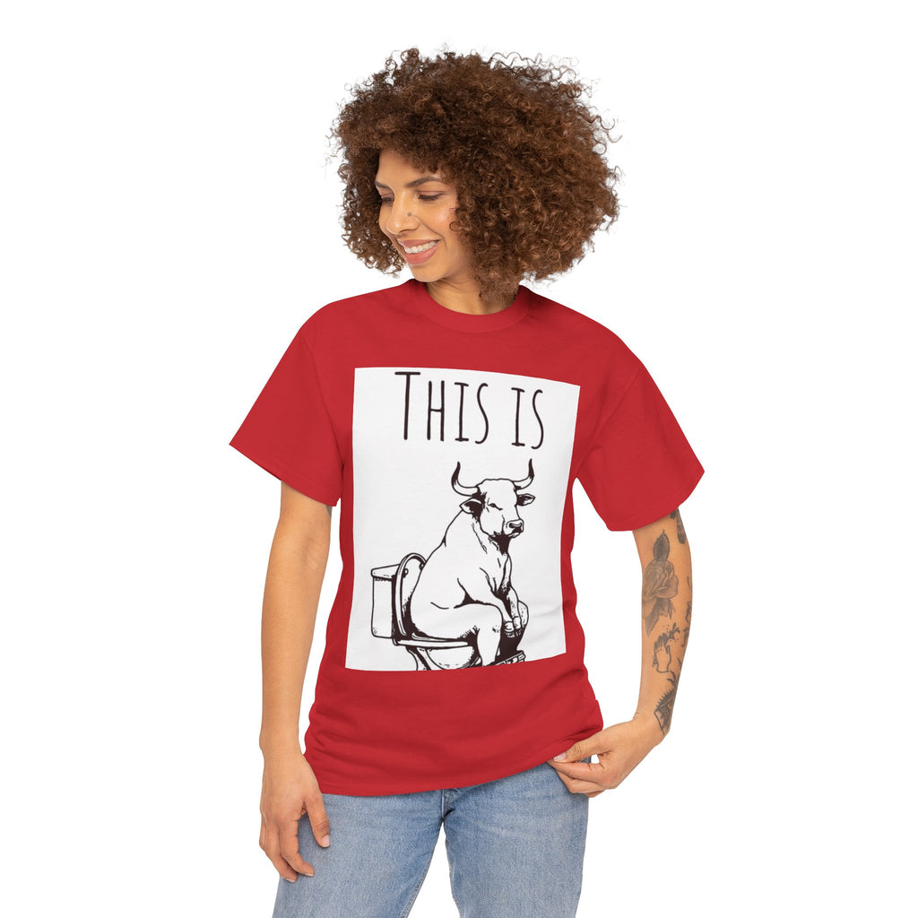 Funny Cow Humor Tee, Unisex Cotton Shirt, Gift for Animal Lovers, Farm Humor Apparel, Casual Tee for All Occasions