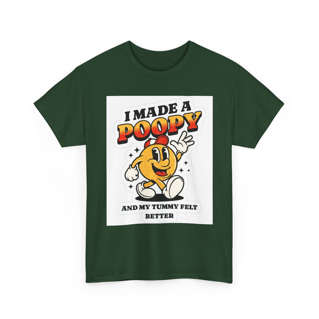 Funny Kids Unisex Cotton Tee - "I Made a Poopy" - Gift for Toddlers, Birthday, Humor, Parenting, Family Fun
